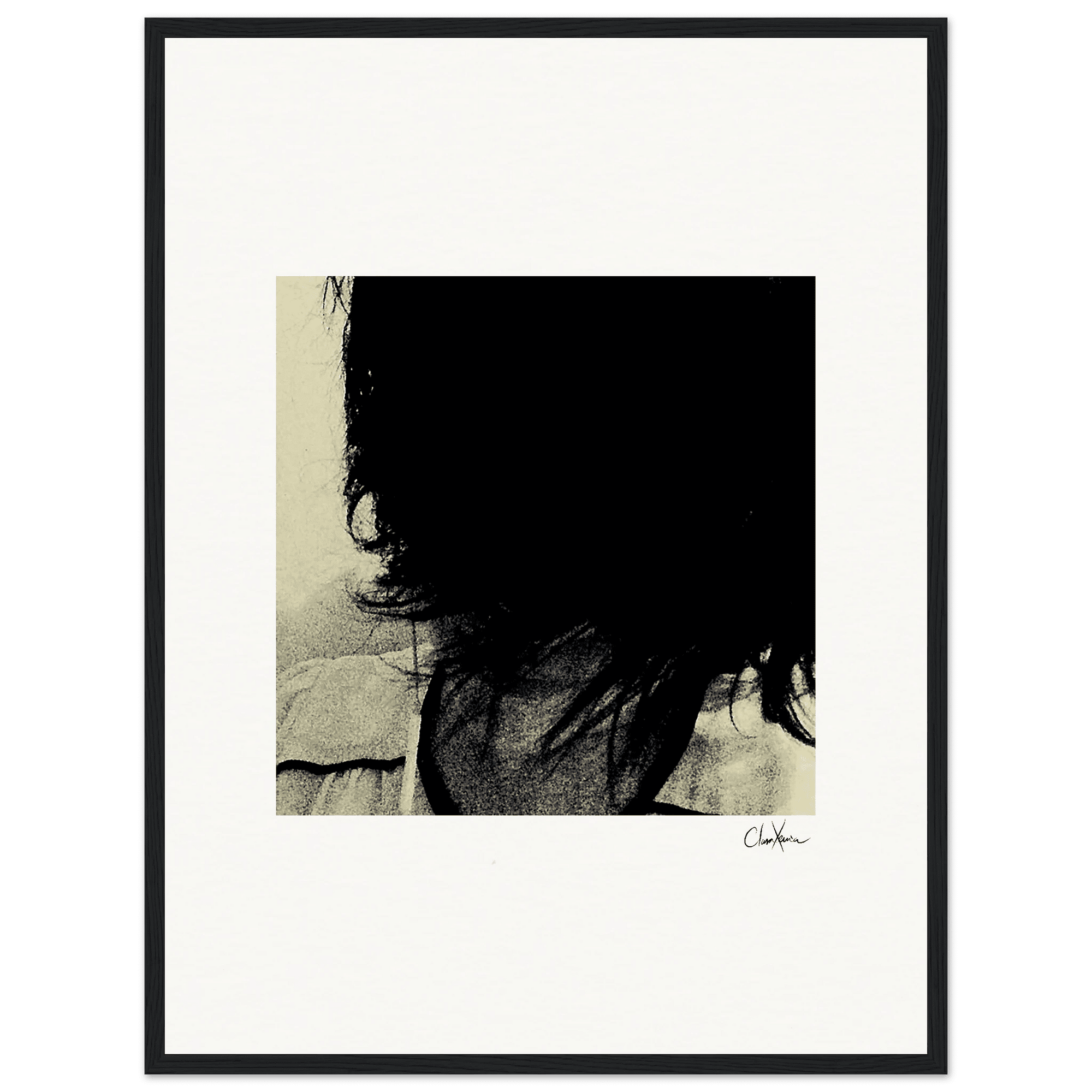 Shadow of Self Framed print 45x60 cm / 18x24″ Black frame 53