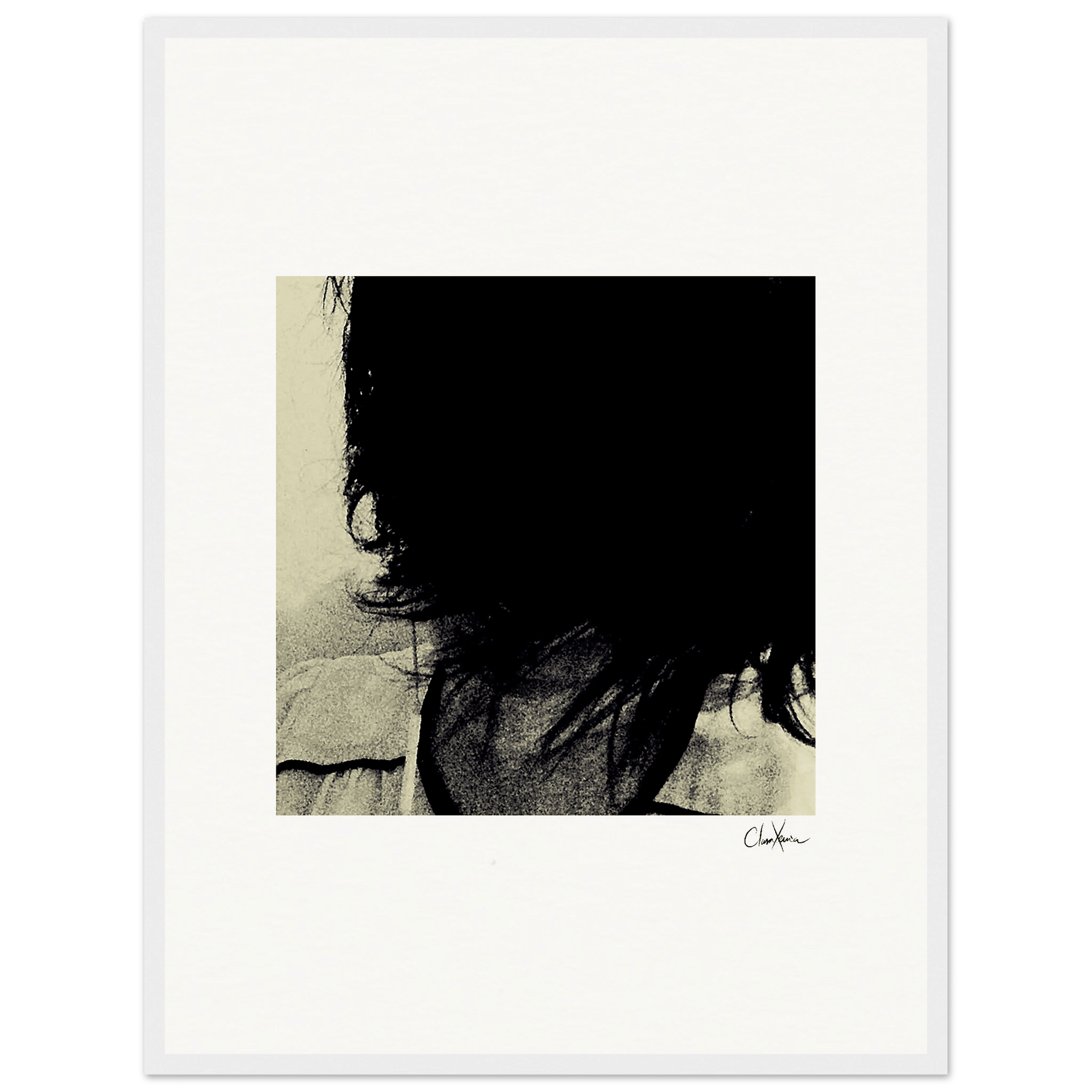 Shadow of Self Framed print 45x60 cm / 18x24″ White frame 9