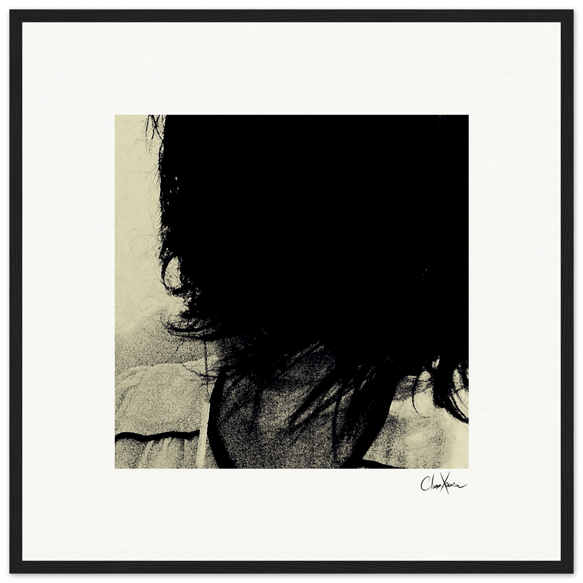 Shadow of Self Framed print 50x50 cm / 20x20″ Black frame 51