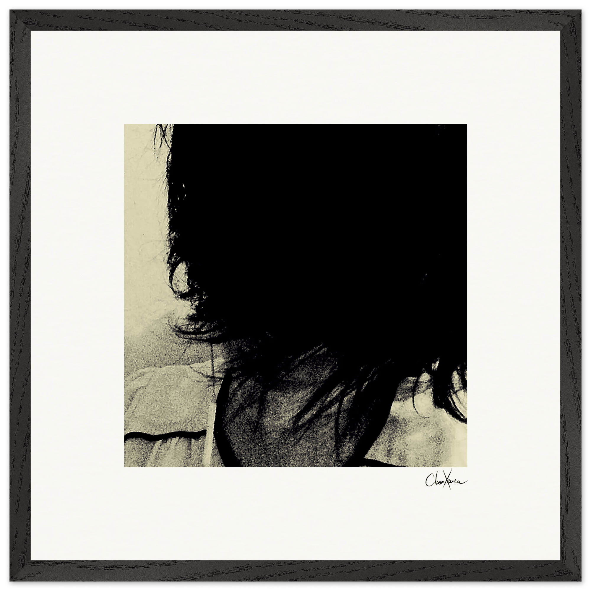 Shadow of Self Framed print 50x50 cm / 20x20″ Black frame 45