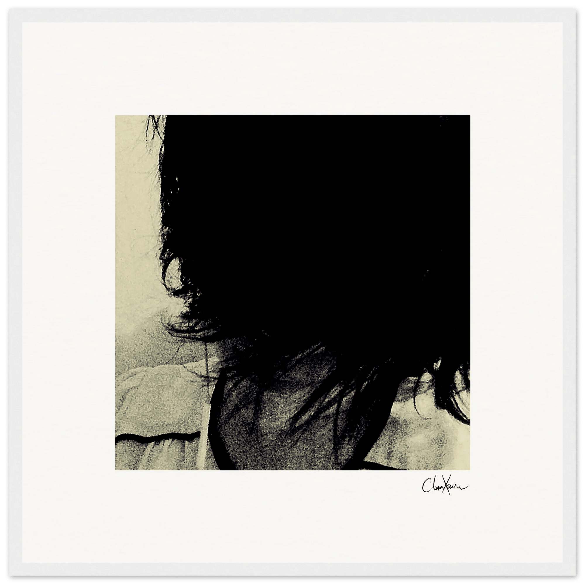 Shadow of Self Framed print 50x50 cm / 20x20″ White frame 8