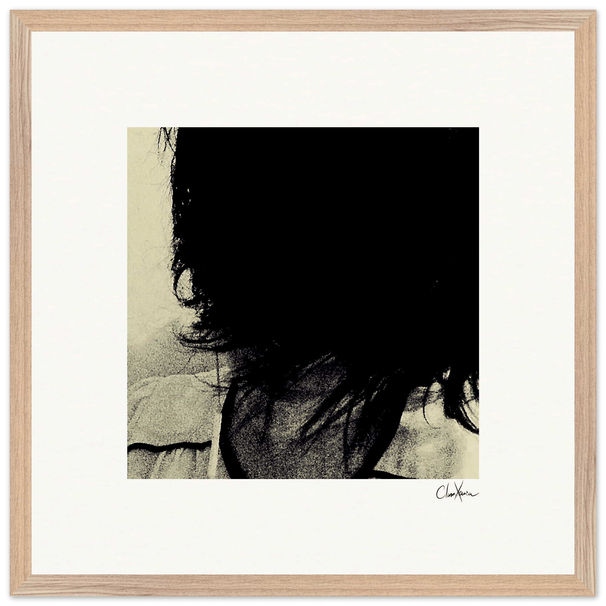 Shadow of Self Framed print 50x50 cm / 20x20″ Wood frame 25