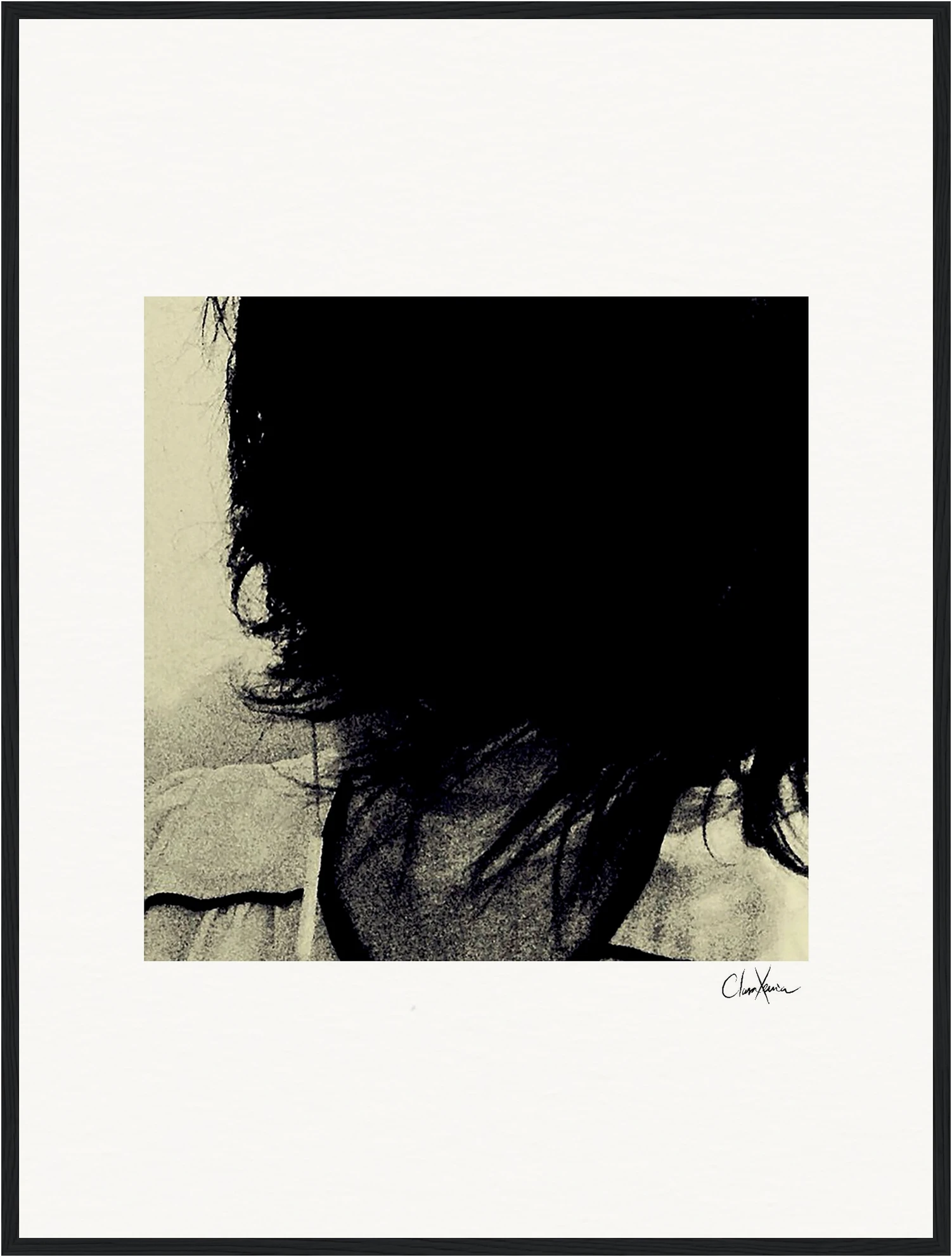 Shadow of Self Framed print 60x80 cm / 24x32″ Black frame 56