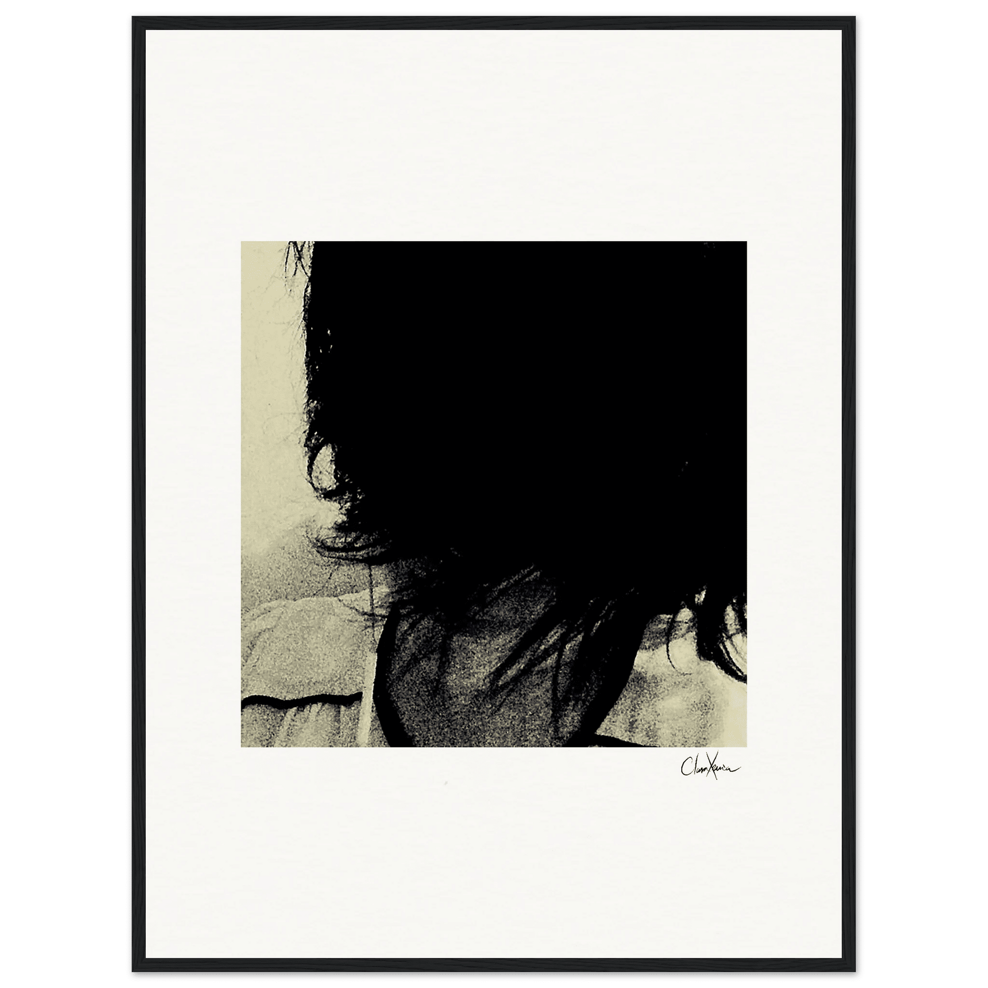 Shadow of Self Framed print 60x80 cm / 24x32″ Black frame 56