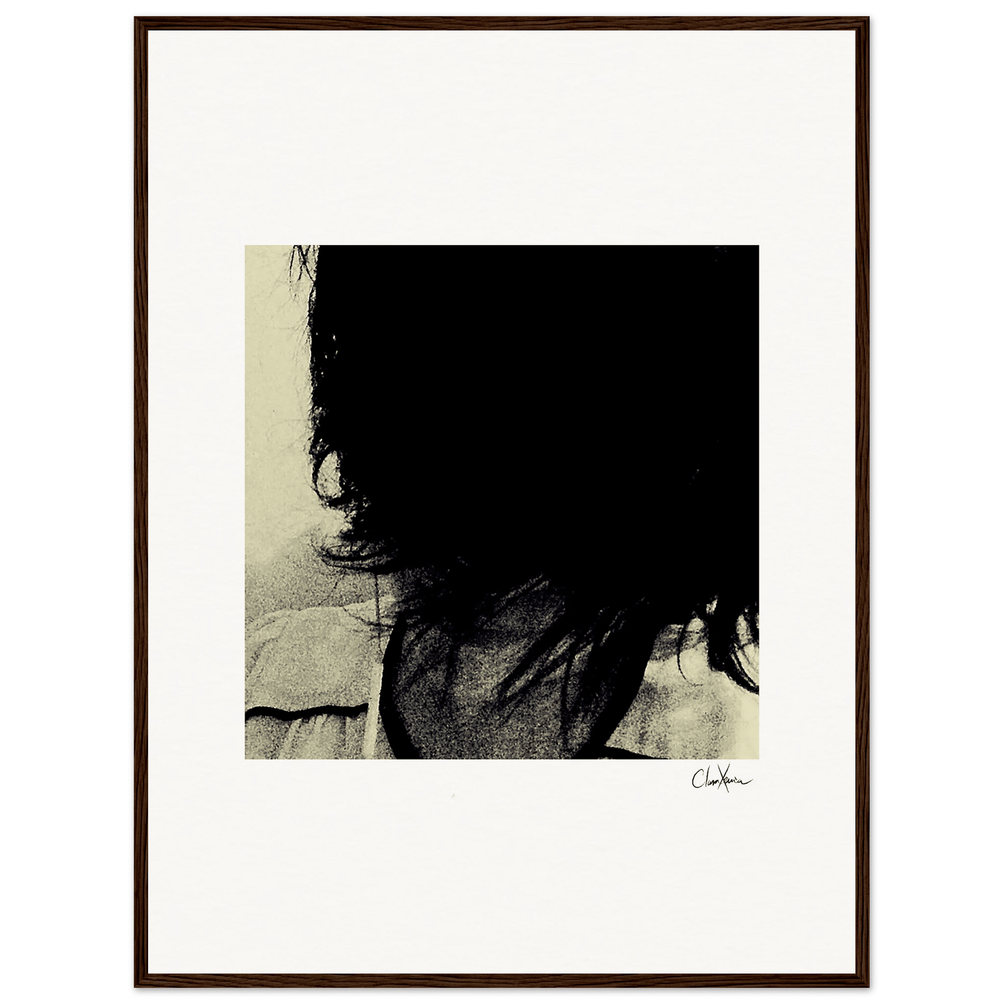 Shadow of Self Framed print 60x80 cm / 24x32″ Dark wood frame 35