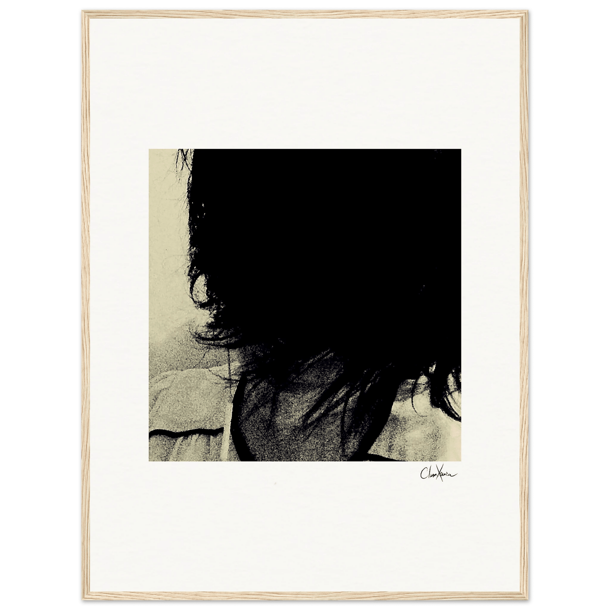 Shadow of Self Framed print 60x80 cm / 24x32″ Wood frame 27