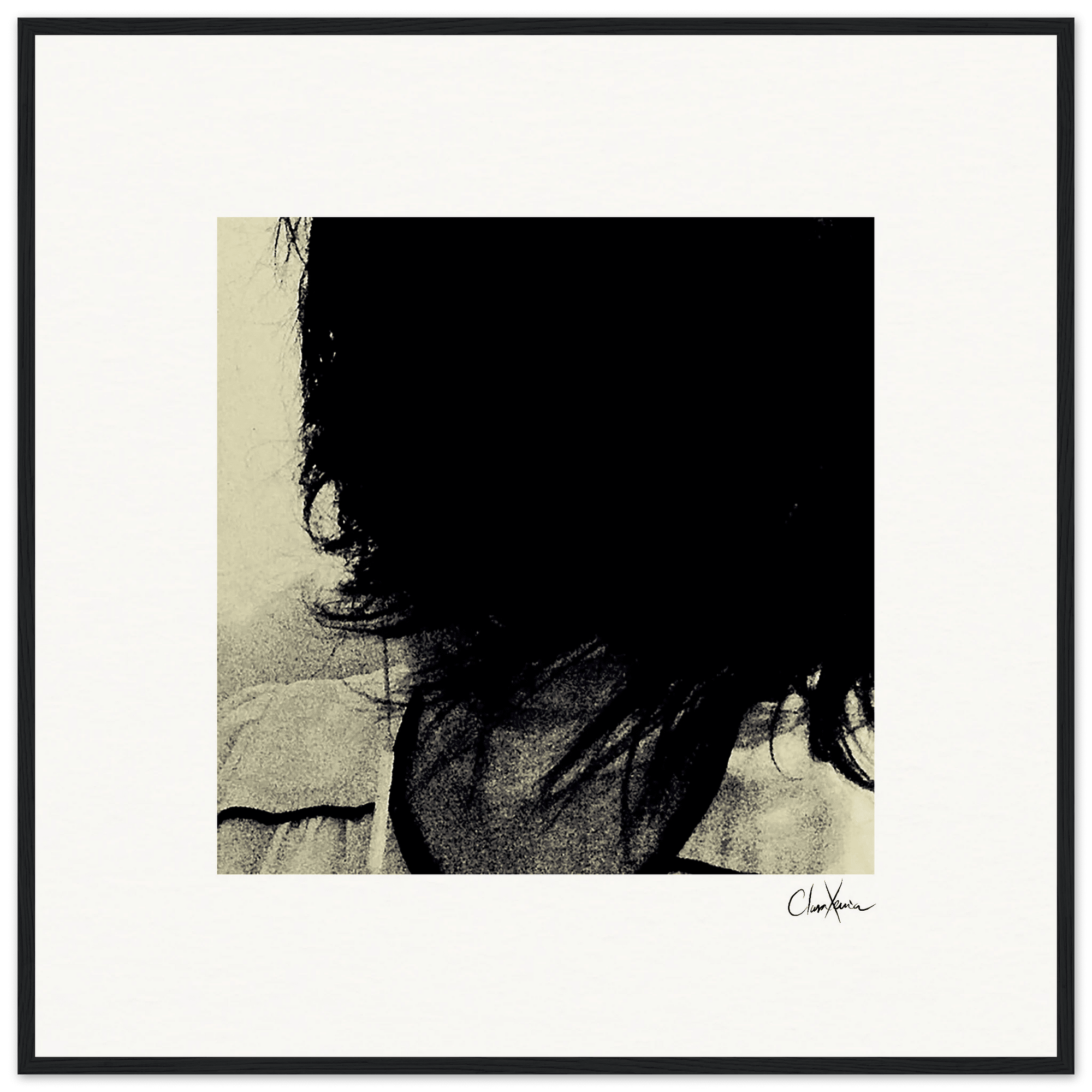 Shadow of Self Framed print 70x70 cm / 28x28″ Black frame 49