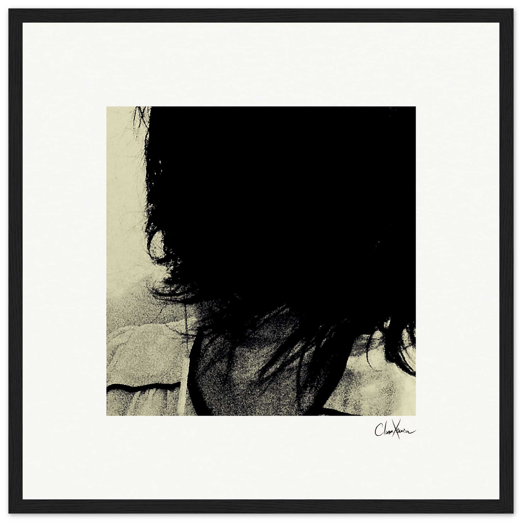 Shadow of Self Framed print 70x70 cm / 28x28″ Black frame 50