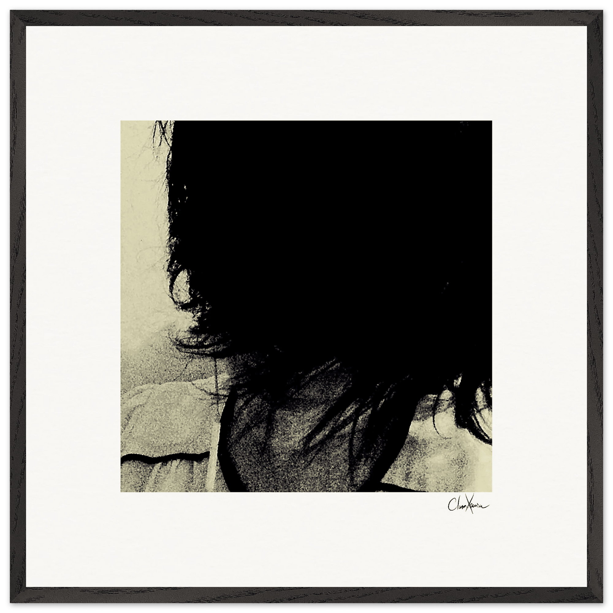 Shadow of Self Framed print 70x70 cm / 28x28″ Black frame 43