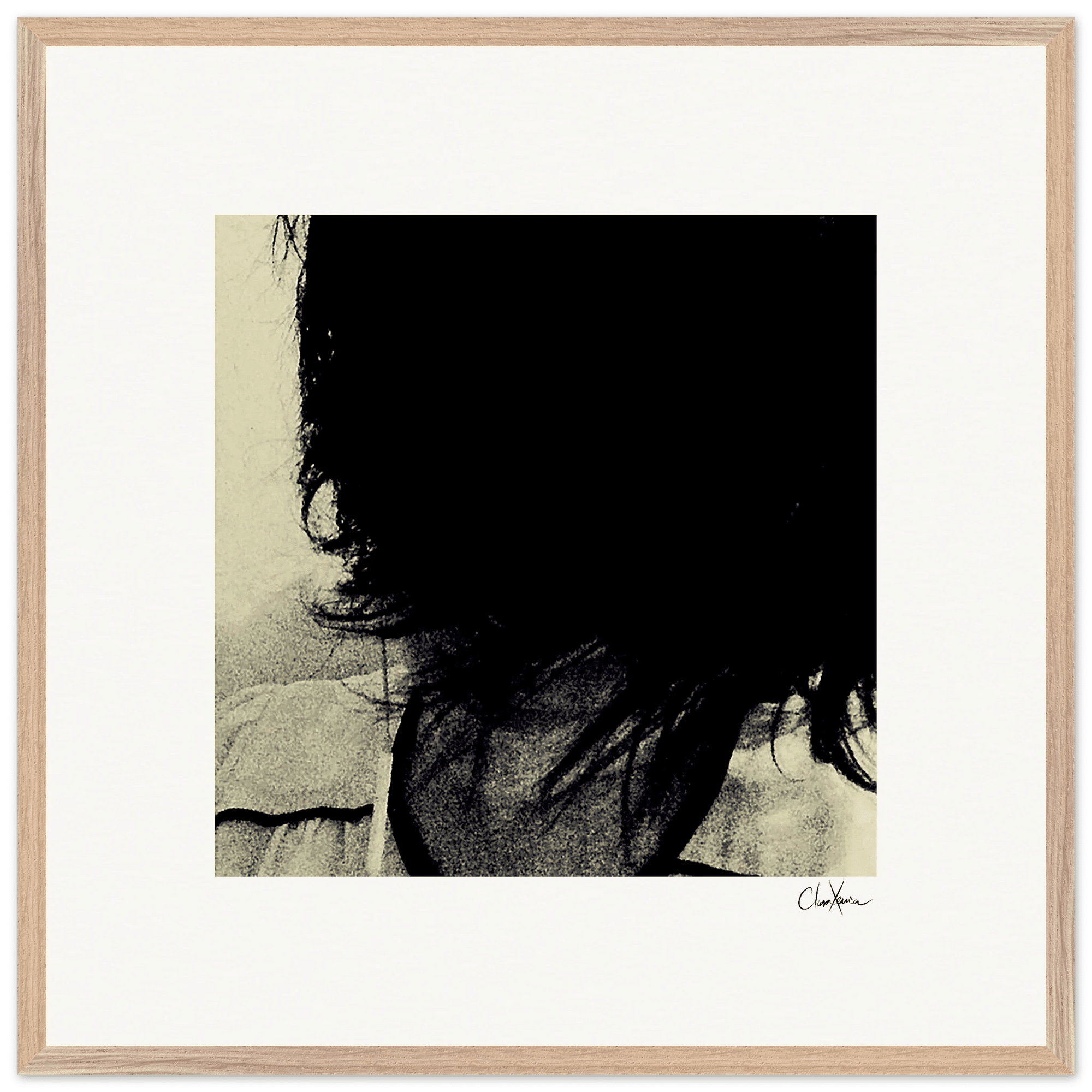 Shadow of Self Framed print 70x70 cm / 28x28″ Wood frame 26