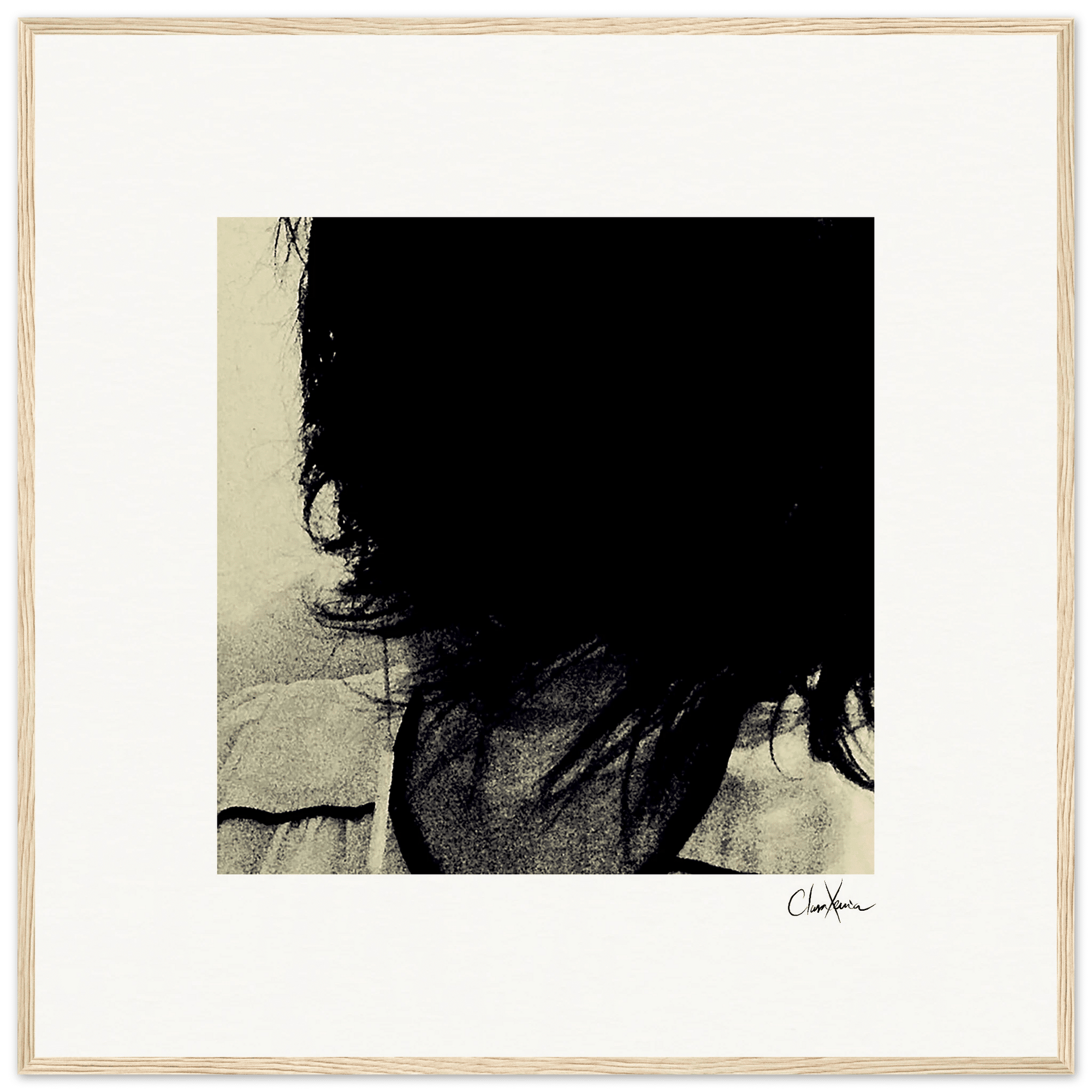 Shadow of Self Framed print 70x70 cm / 28x28″ Wood frame 31