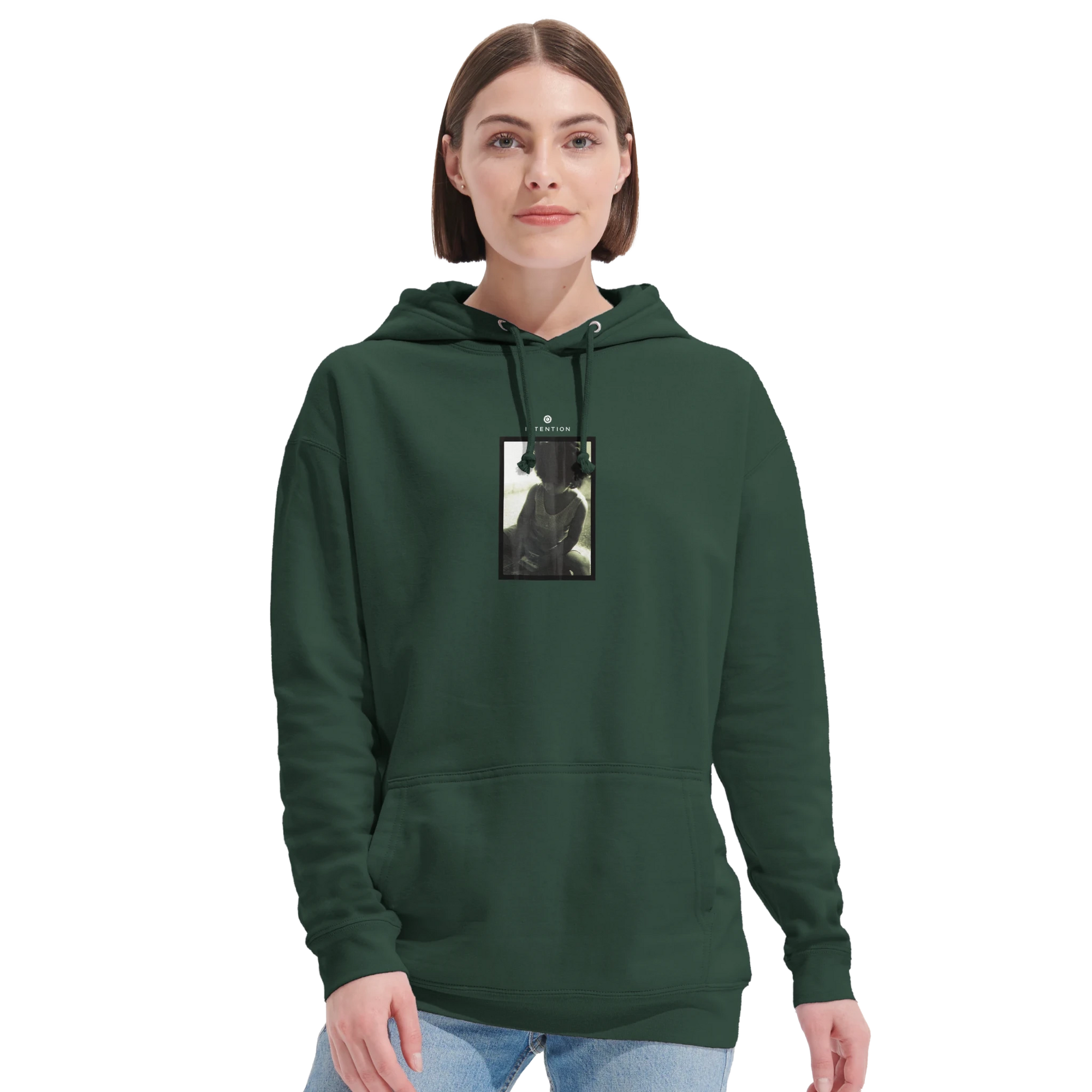 Sharing - "Little Secret" Hoodie Bottle Green XS 33