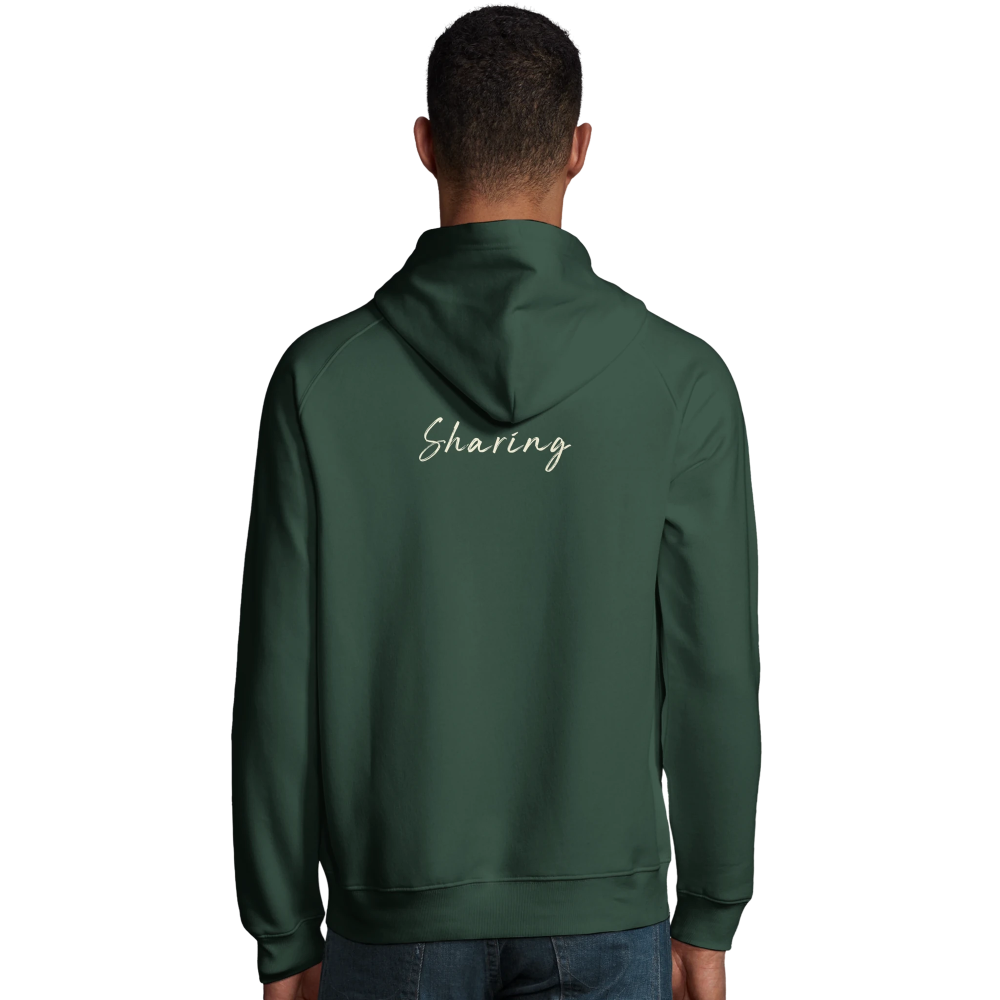 Sharing - "Little Secret" Hoodie Bottle Green XS 4