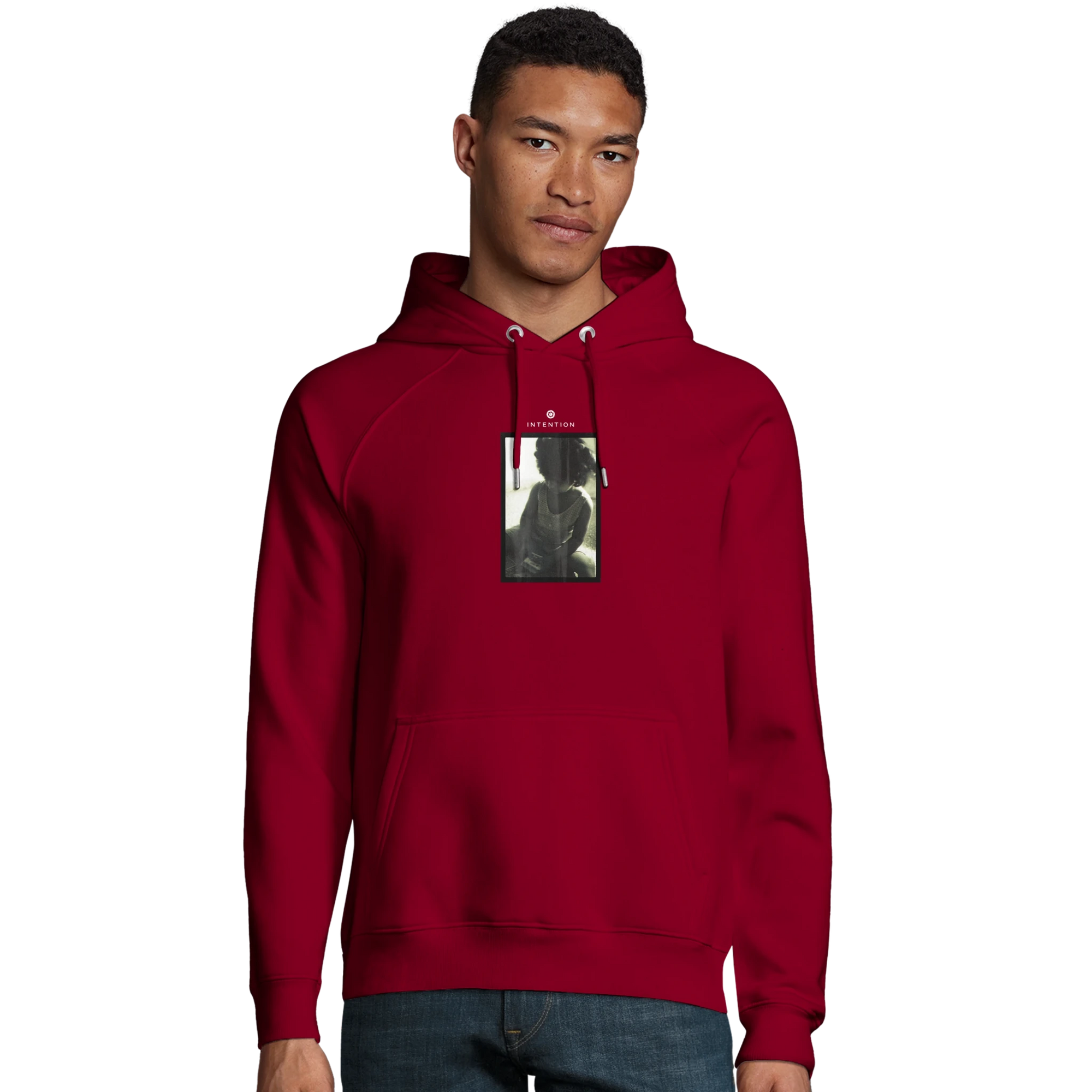 Sharing - "Little Secret" Hoodie Burgundy XS 3
