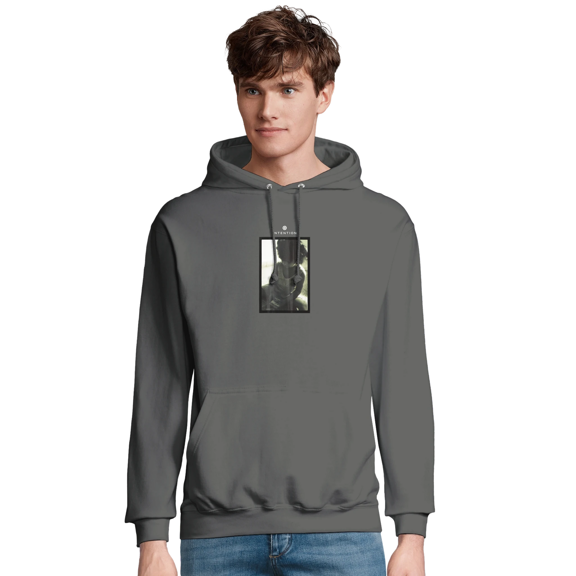 Sharing - "Little Secret" Hoodie charcoal melange XS 36