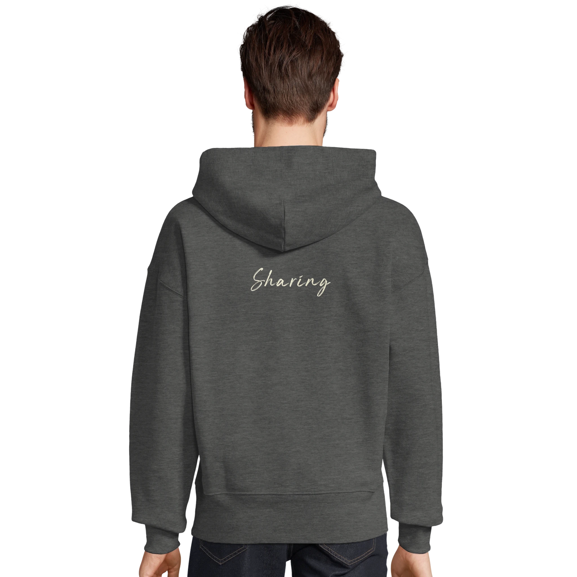 Sharing - "Little Secret" Hoodie Grey Melange XS 4