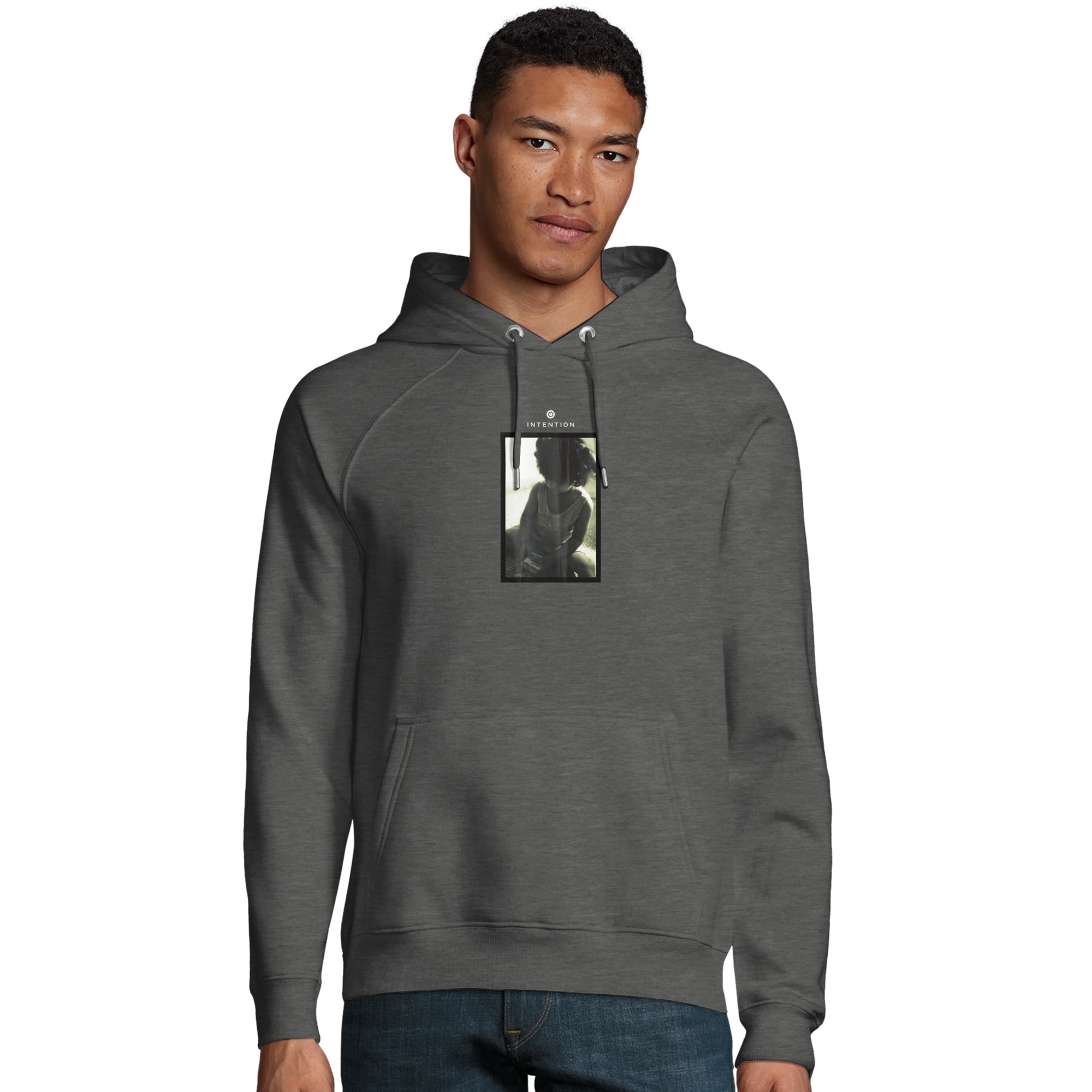Sharing - "Little Secret" Hoodie Grey Melange XS 3