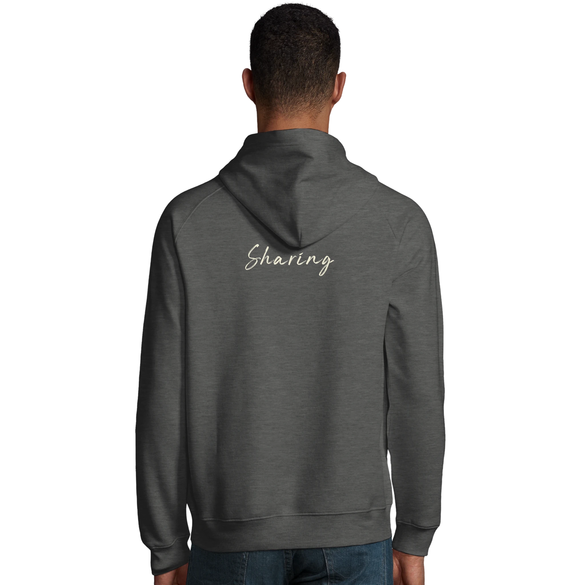 Sharing - "Little Secret" Hoodie Grey Melange XS 4