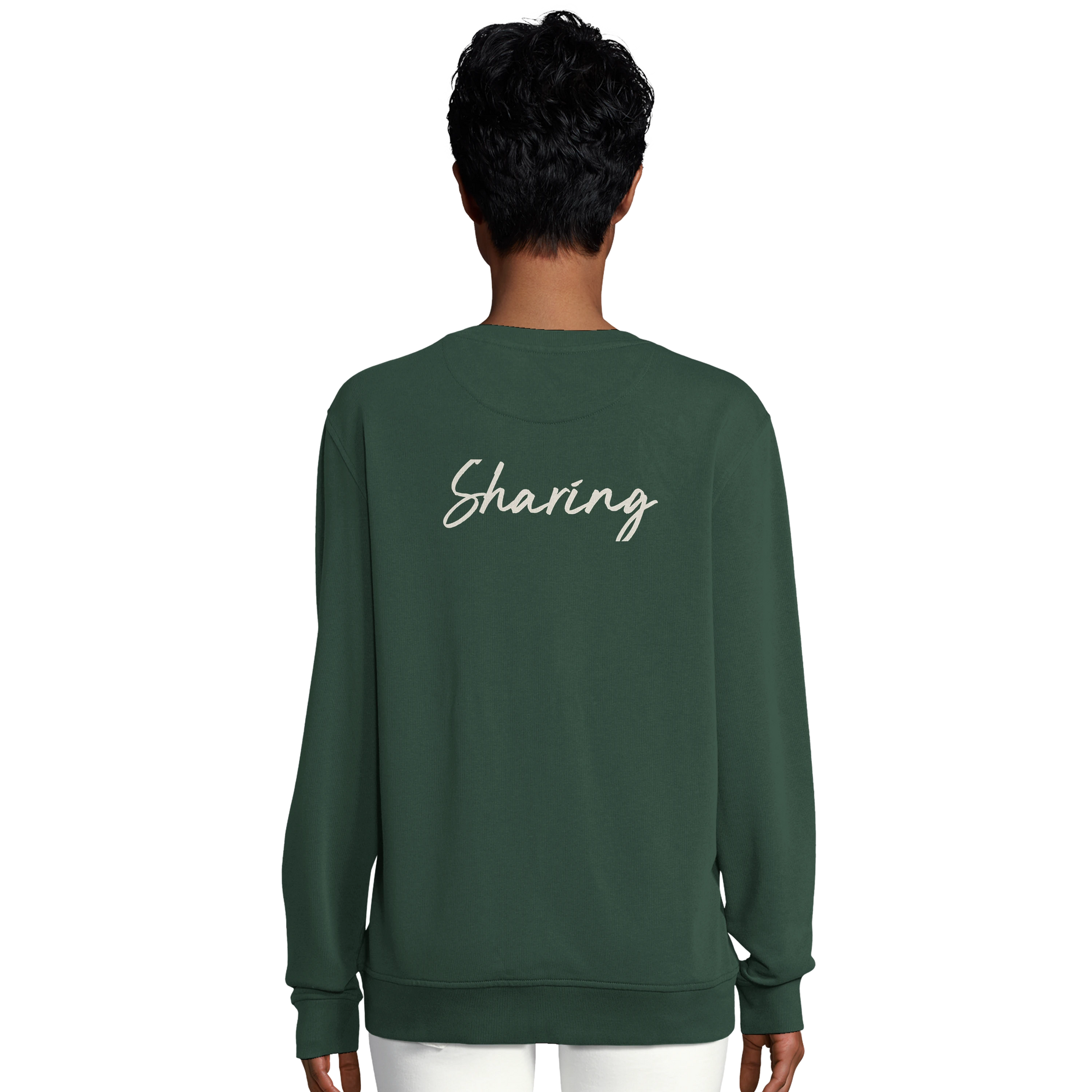 Sharing - "Little Secret" Sweatshirt Bottle Green 6