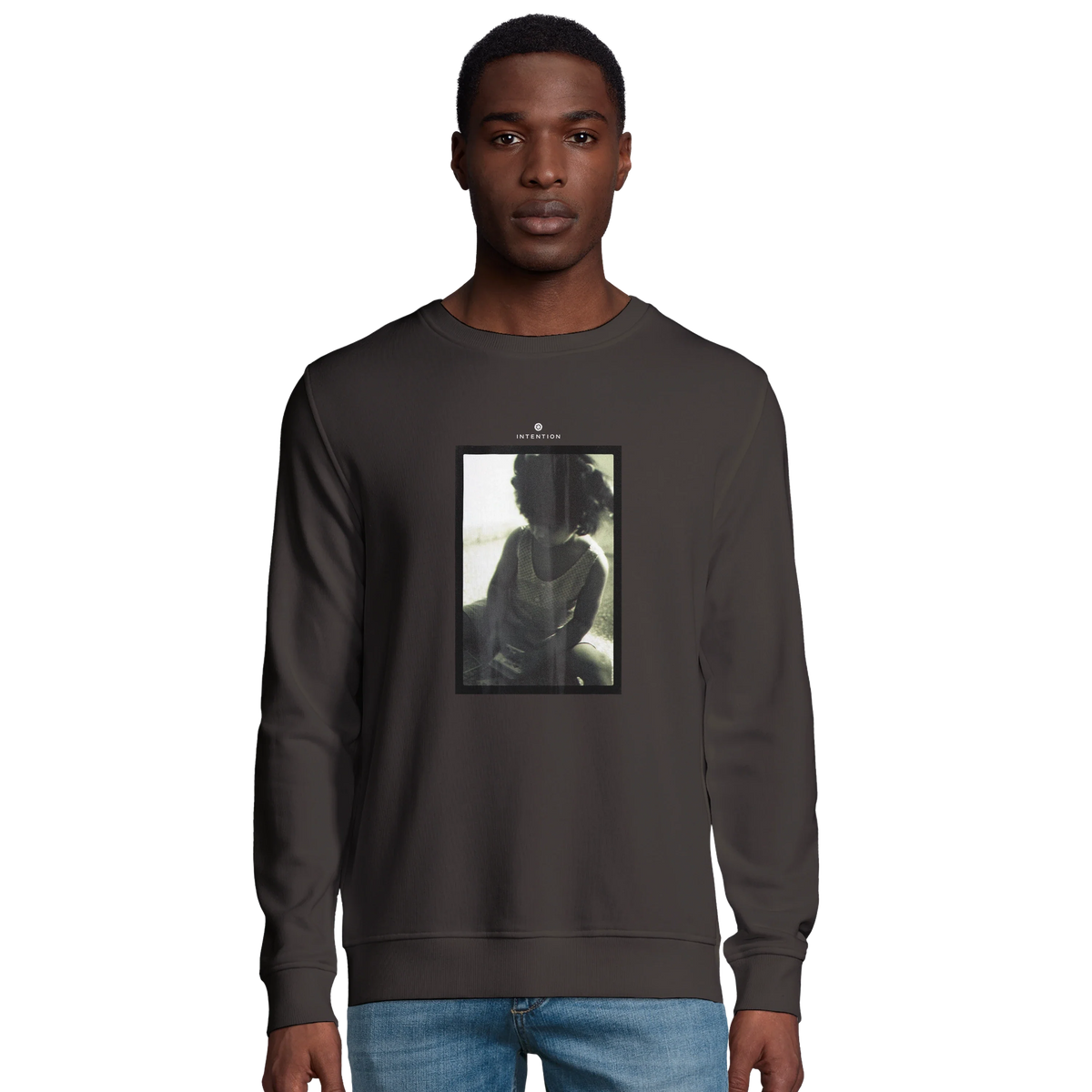 Sharing - "Little Secret" Sweatshirt deep charcoal grey 3