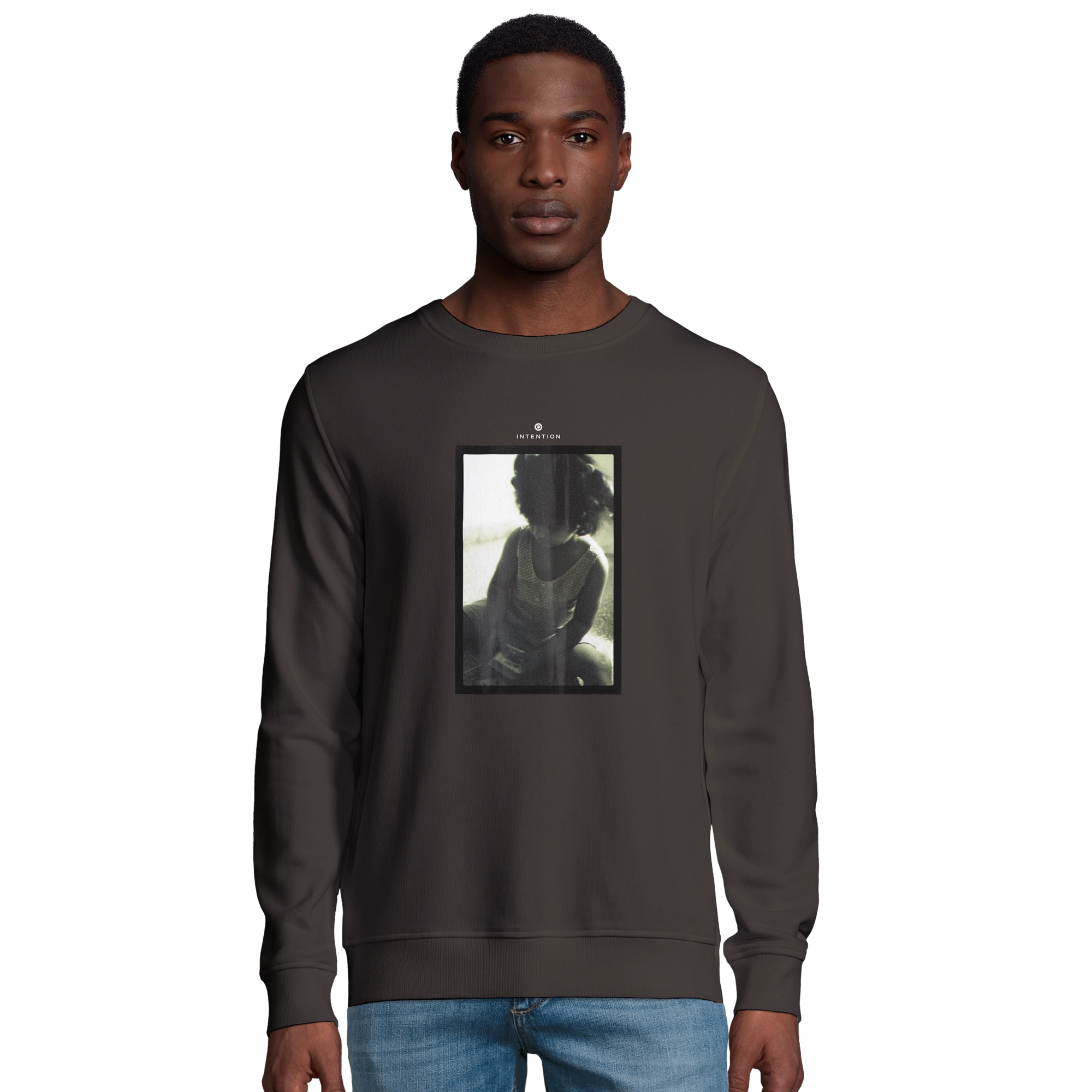 Sharing - "Little Secret" Sweatshirt deep charcoal grey 3