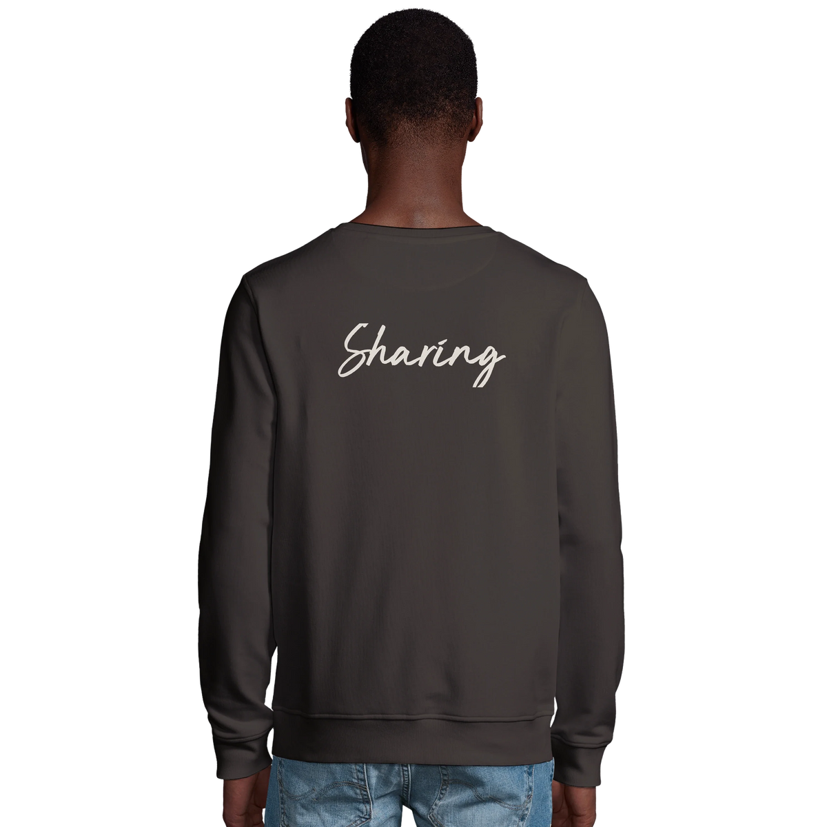 Sharing - "Little Secret" Sweatshirt deep charcoal grey 4