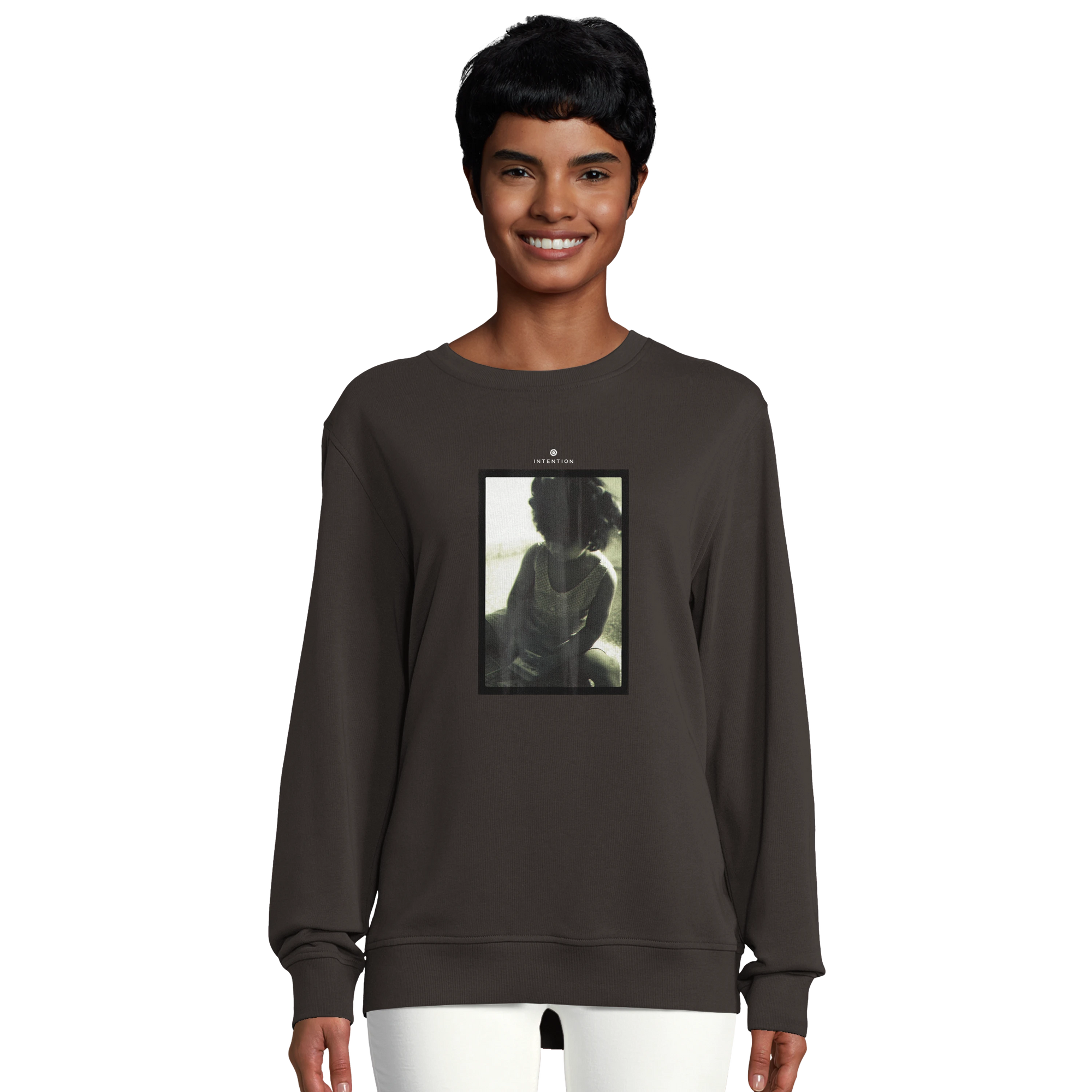 Sharing - "Little Secret" Sweatshirt deep charcoal grey 5