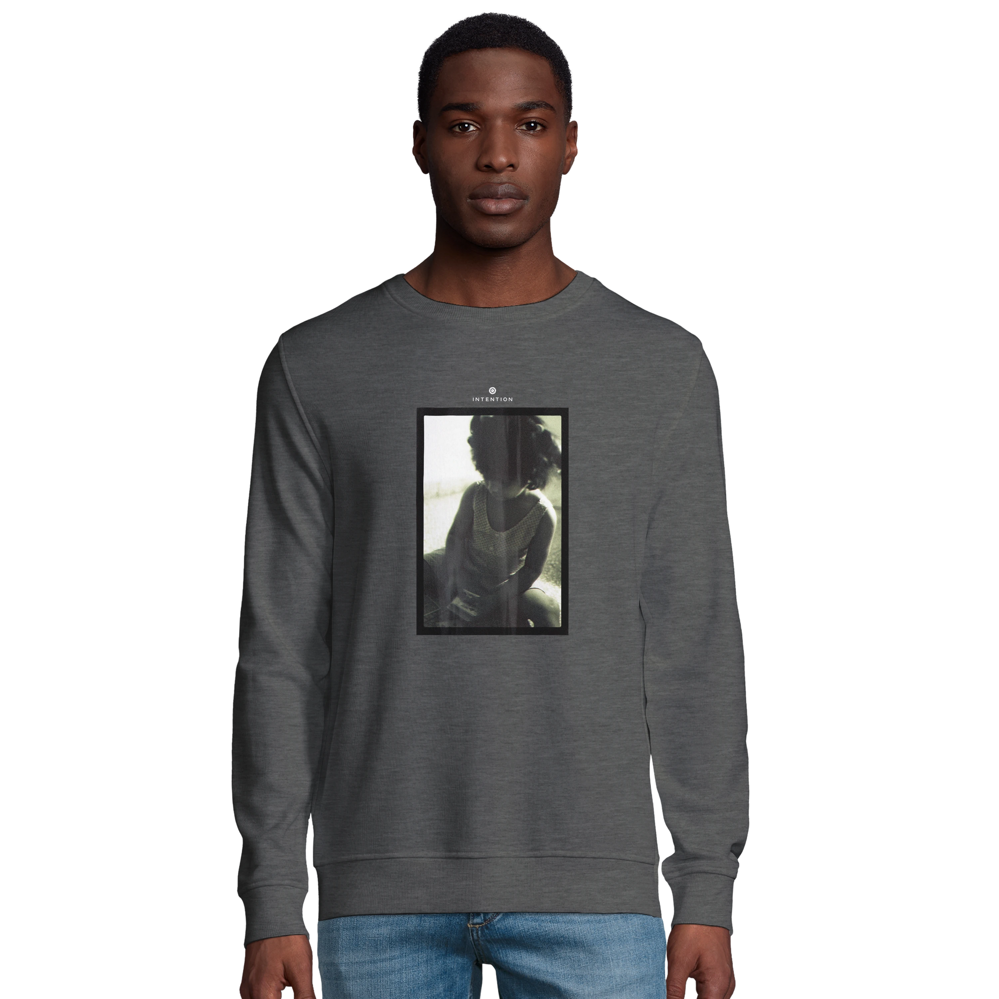 Sharing - "Little Secret" Sweatshirt Grey Melange 3