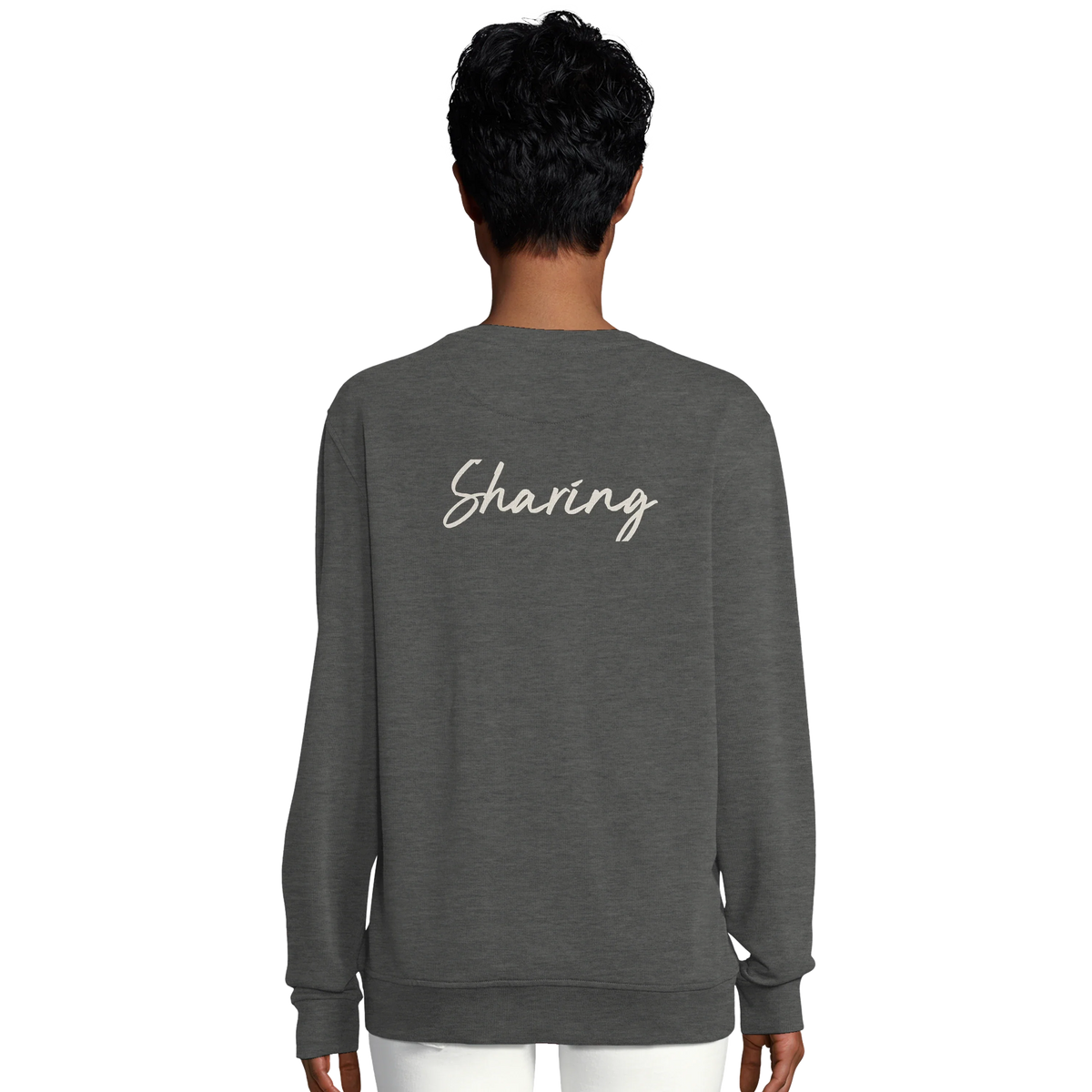 Sharing - "Little Secret" Sweatshirt Grey Melange 6