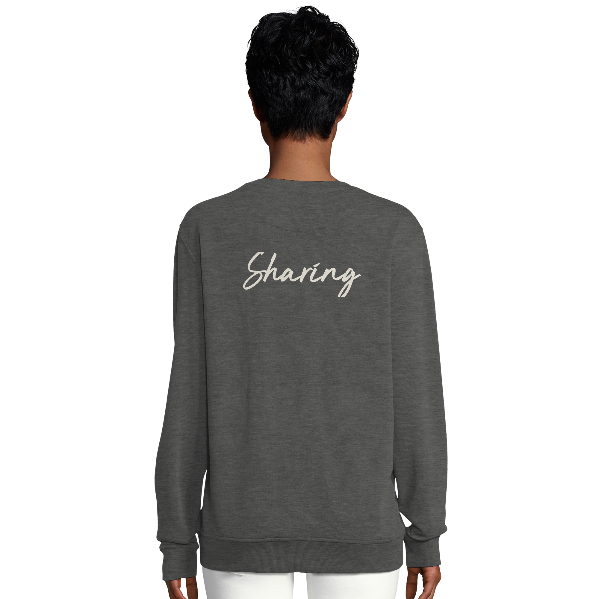 Sharing - "Little Secret" Sweatshirt Grey Melange 6