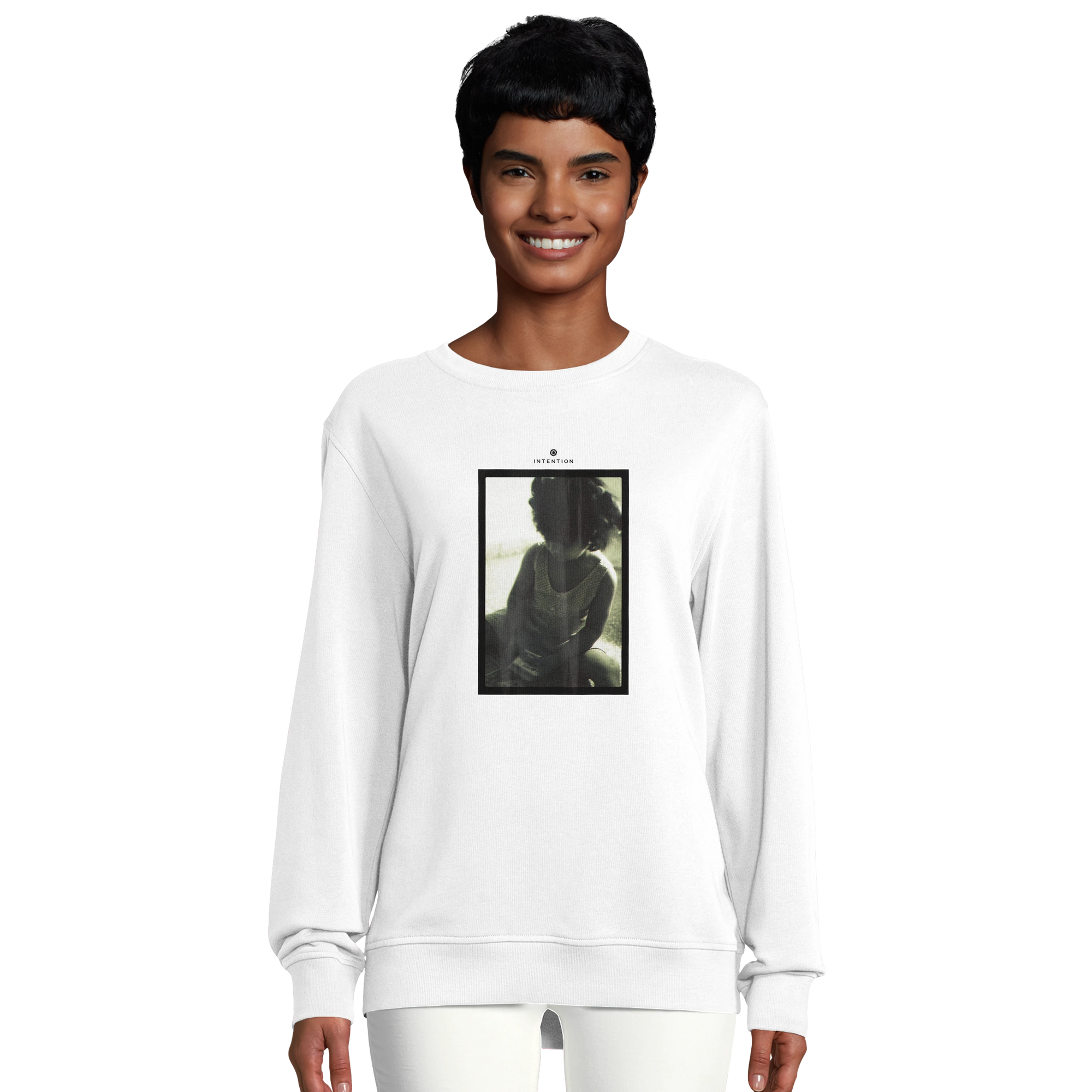 Sharing - "Little Secret" Sweatshirt White 5