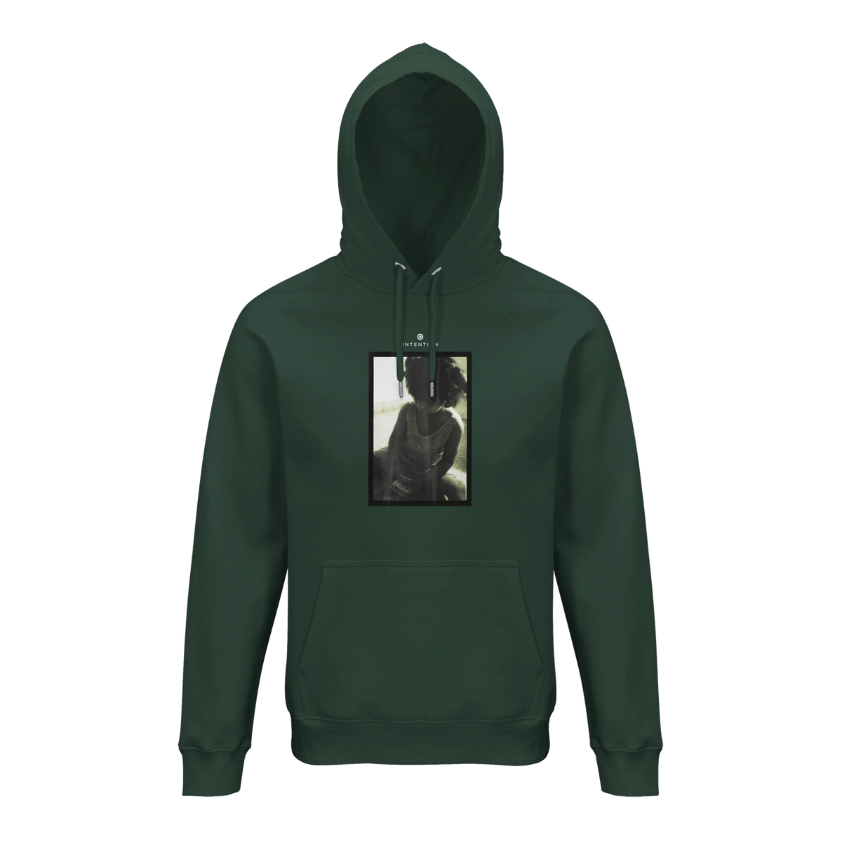 Sharing - "Little Secret" Hoodie Bottle Green 1