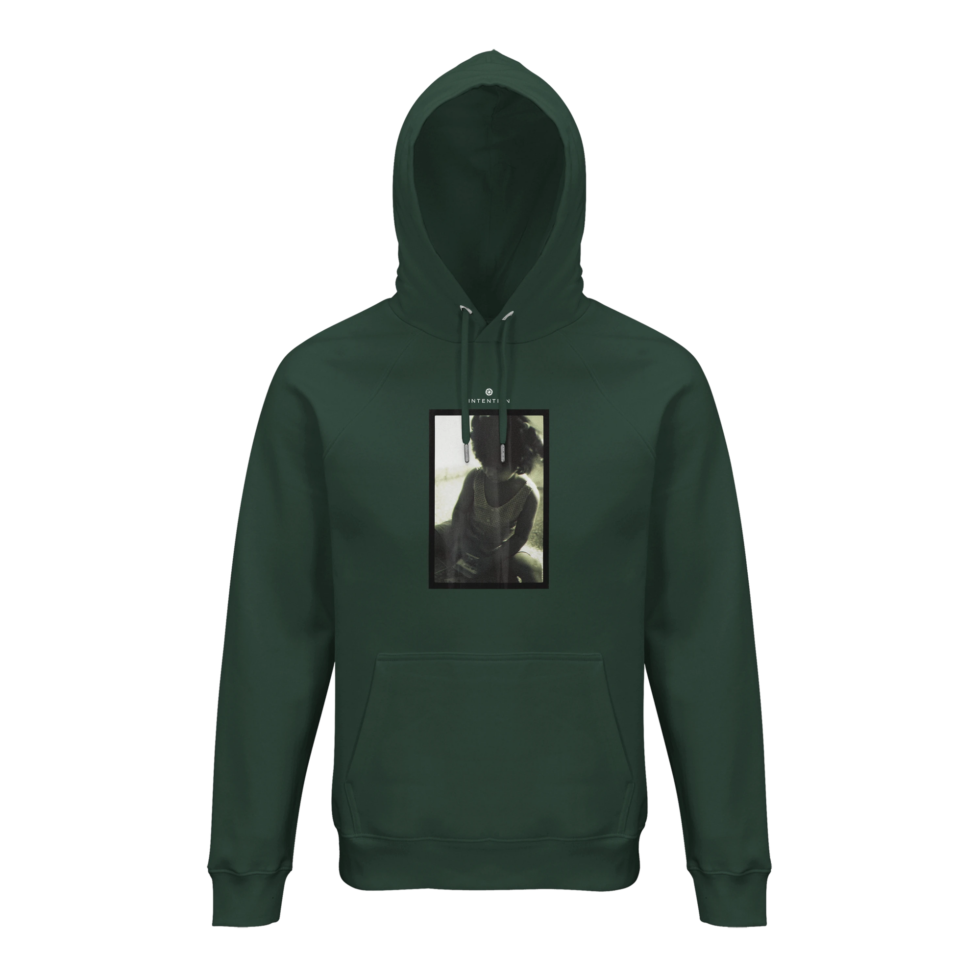 Sharing - "Little Secret" Hoodie Bottle Green 1