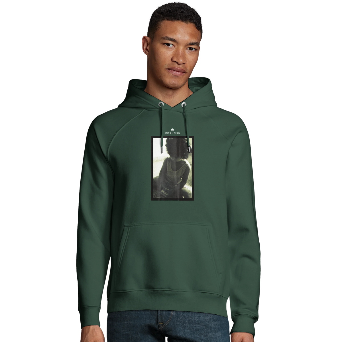 Sharing - "Little Secret" Hoodie Bottle Green 3