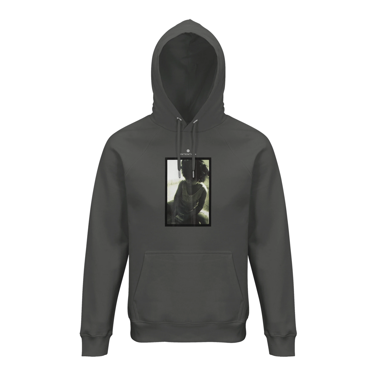 Sharing - "Little Secret" Hoodie charcoal melange 1