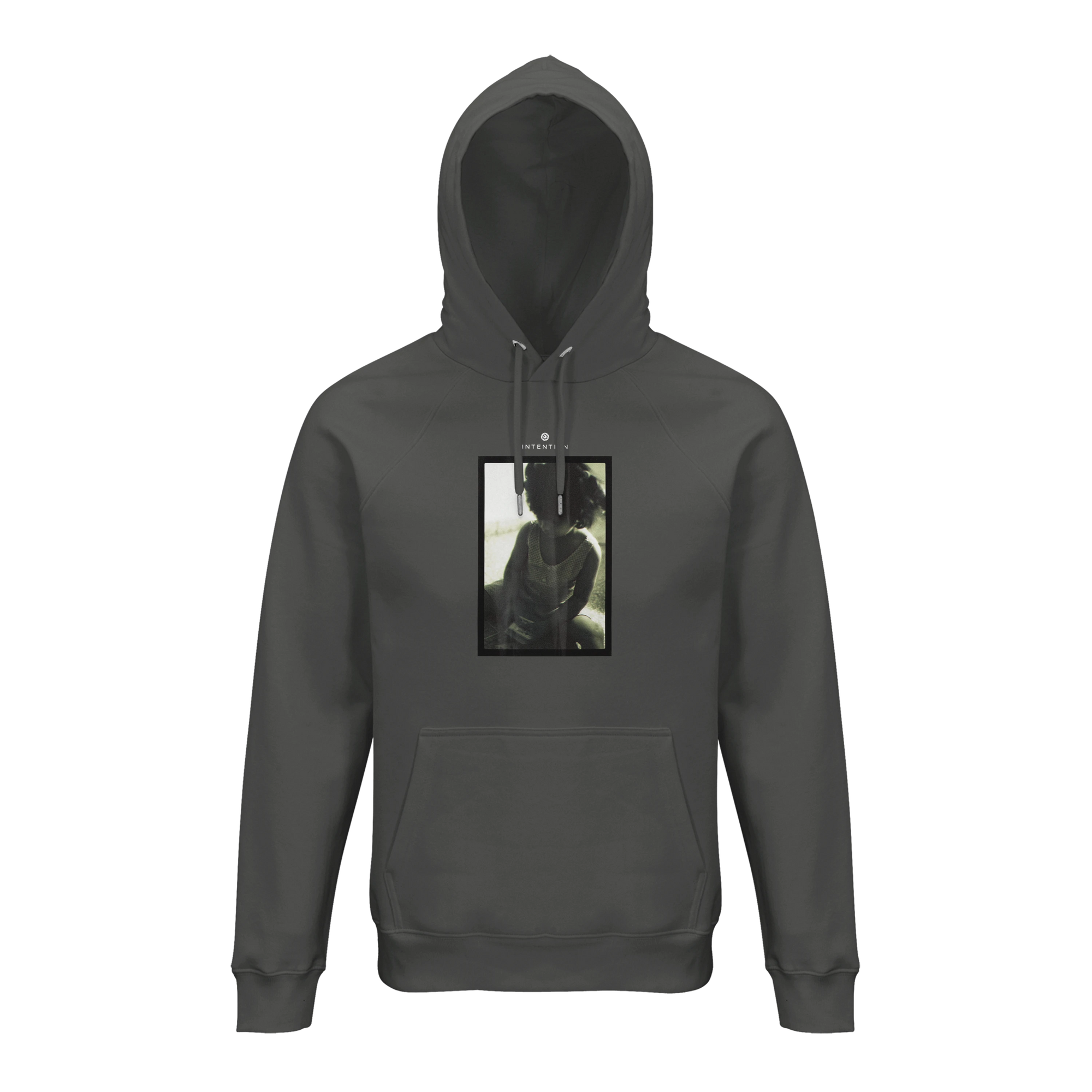 Sharing - "Little Secret" Hoodie charcoal melange 1