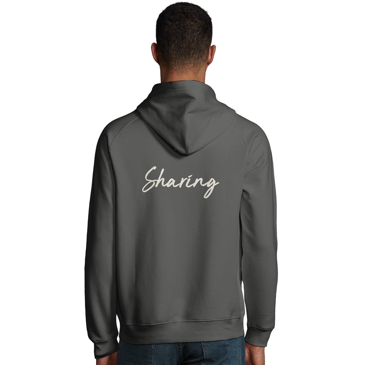 Sharing - "Little Secret" Hoodie charcoal melange 4