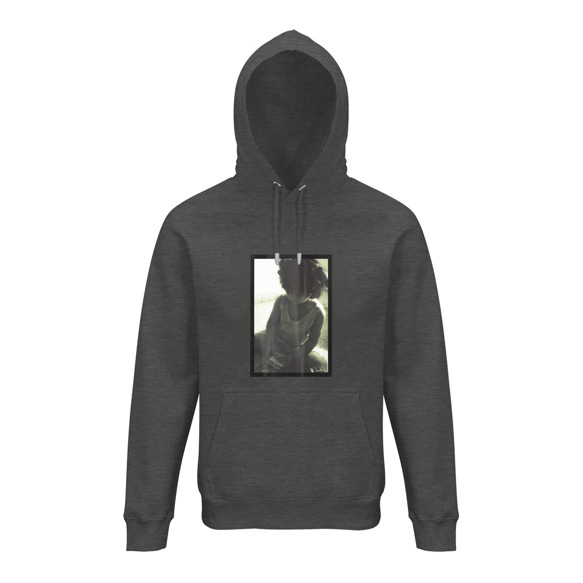 Sharing - "Little Secret" Hoodie Grey Melange 1