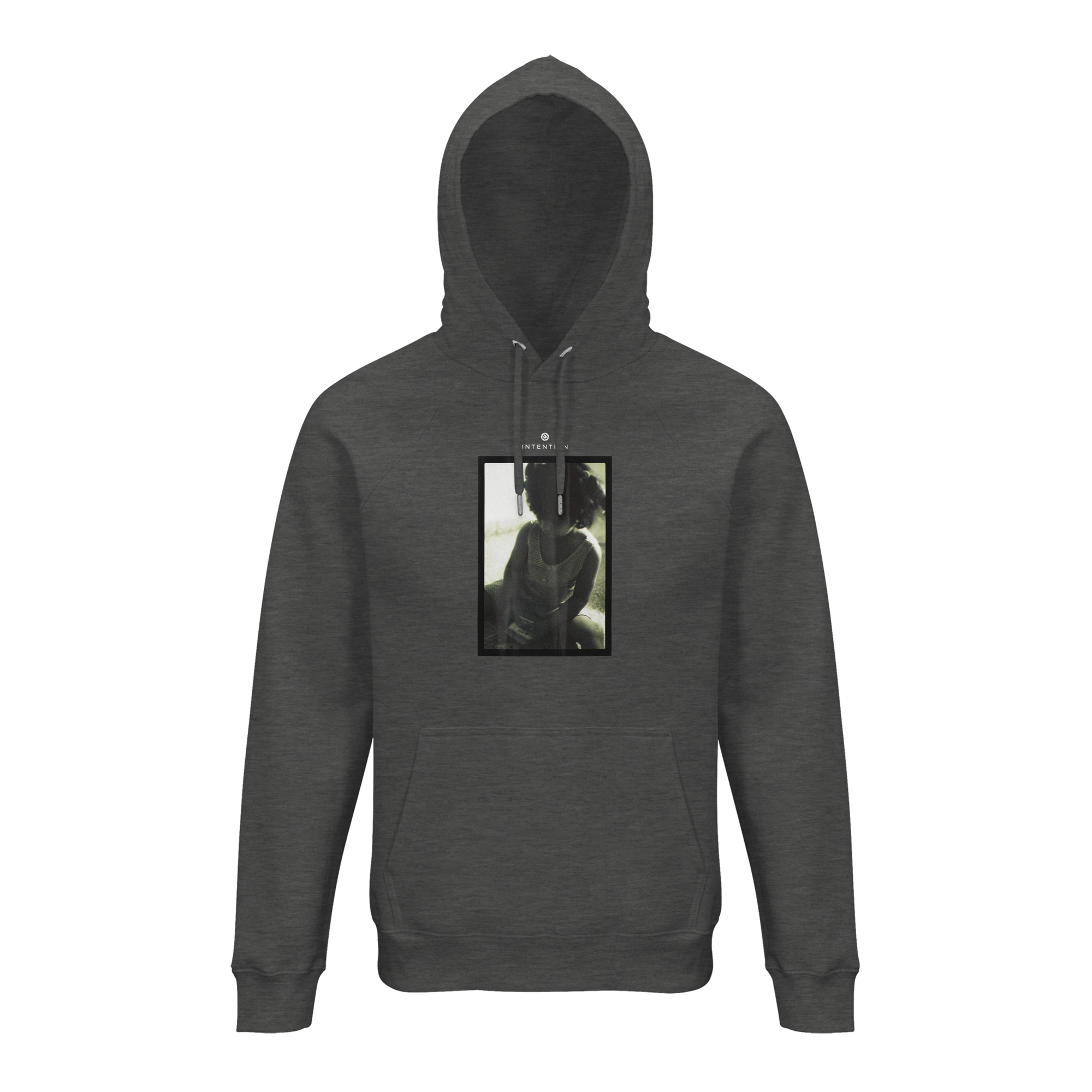 Sharing - "Little Secret" Hoodie Grey Melange 1