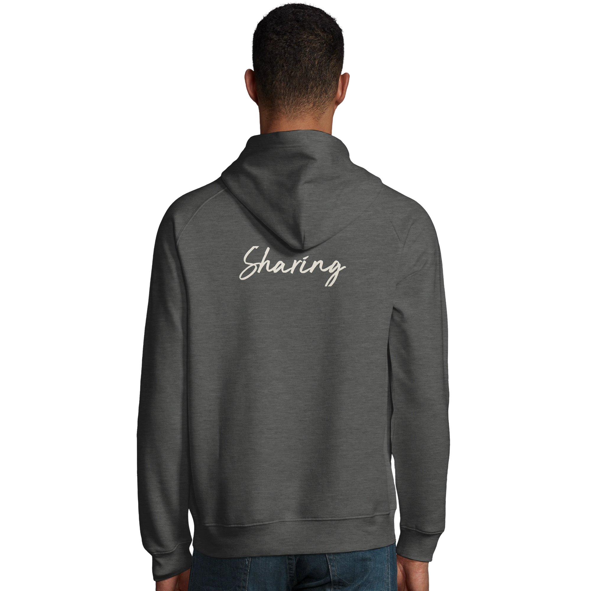 Sharing - "Little Secret" Hoodie Grey Melange 4