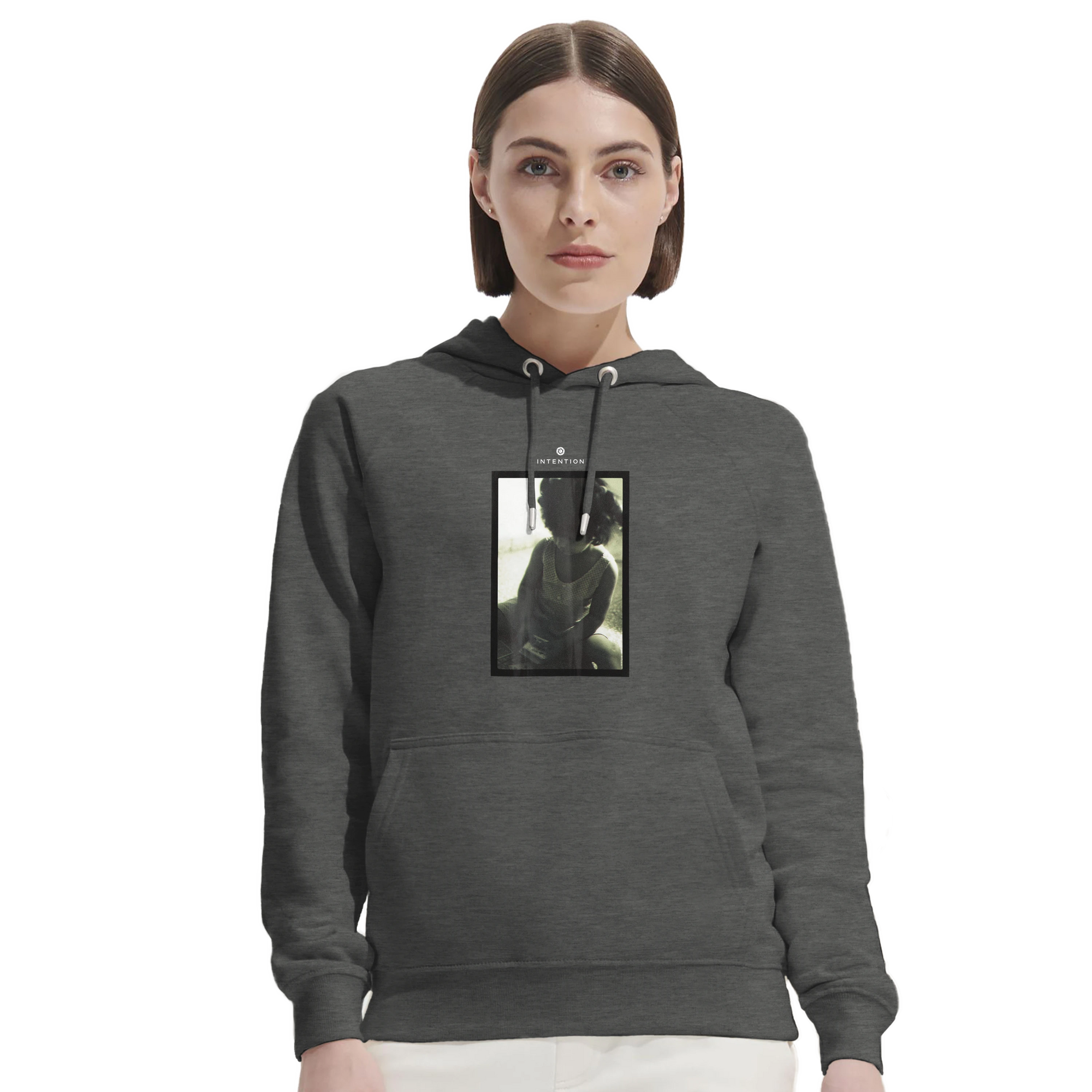 Sharing - "Little Secret" Hoodie Grey Melange 5