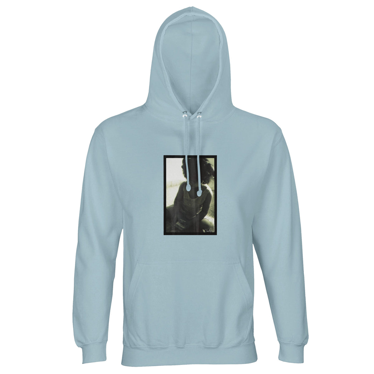 Sharing - "Little Secret" Hoodie creamy blue 1