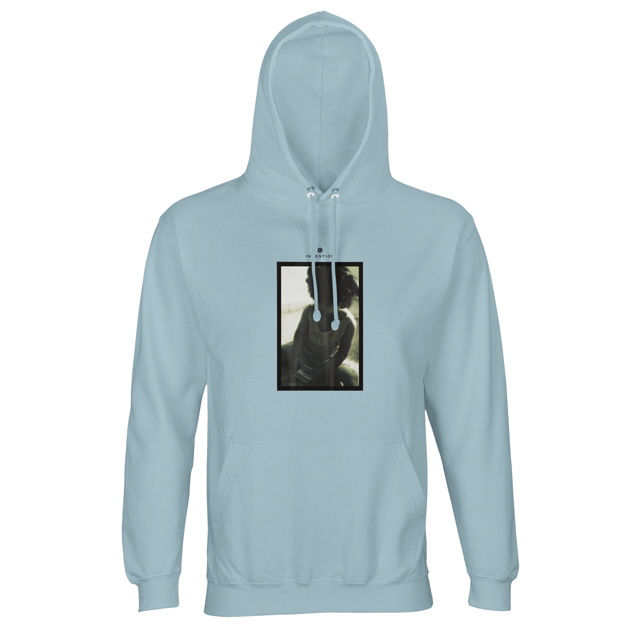 Sharing - "Little Secret" Hoodie creamy blue 1