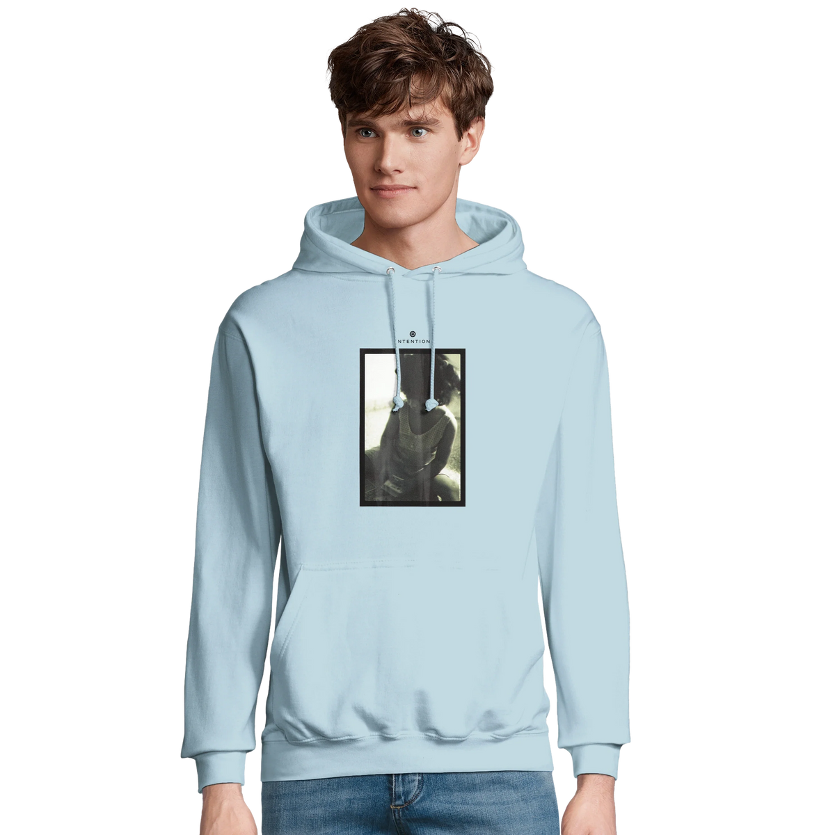 Sharing - "Little Secret" Hoodie creamy blue 3