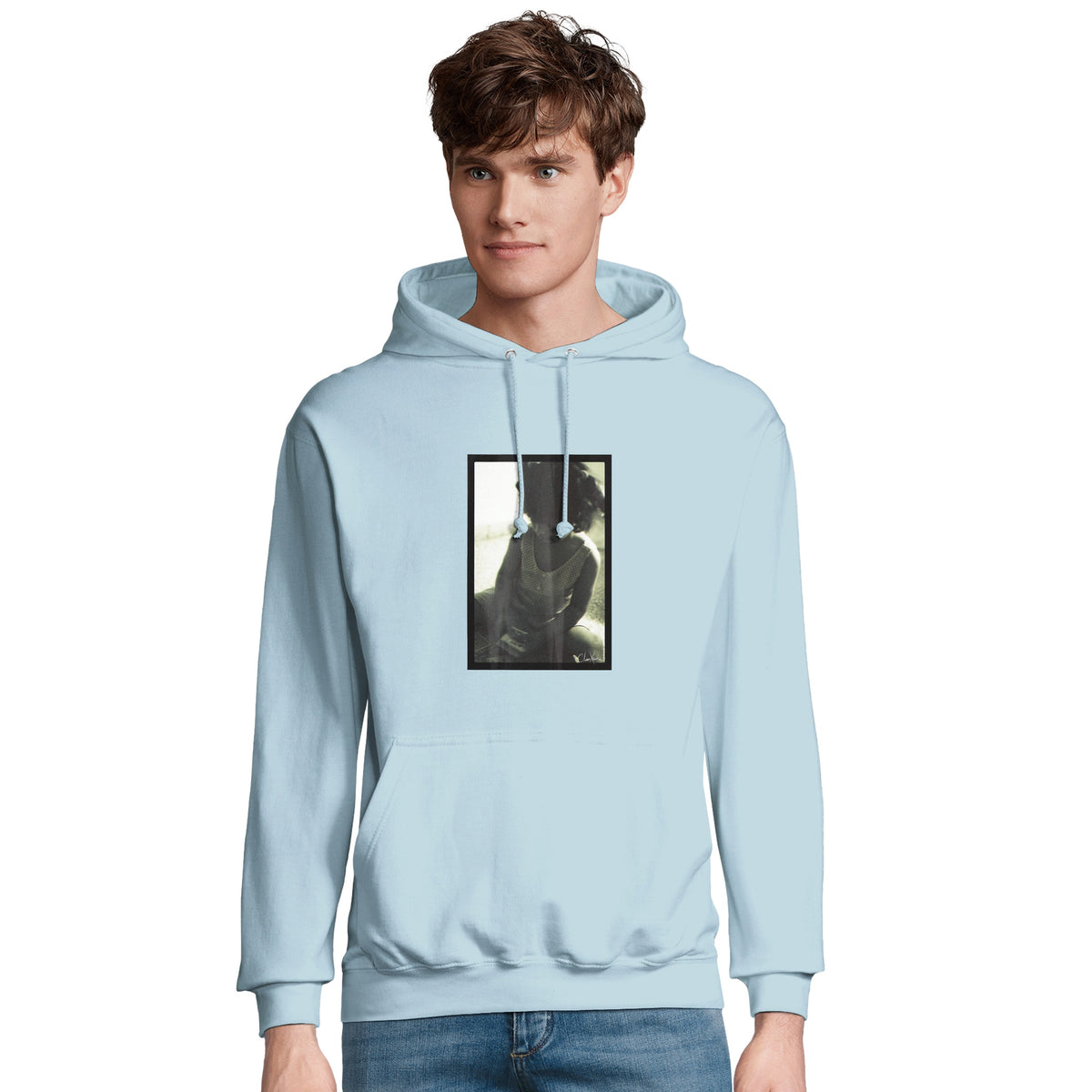 Sharing - "Little Secret" Hoodie creamy blue 4