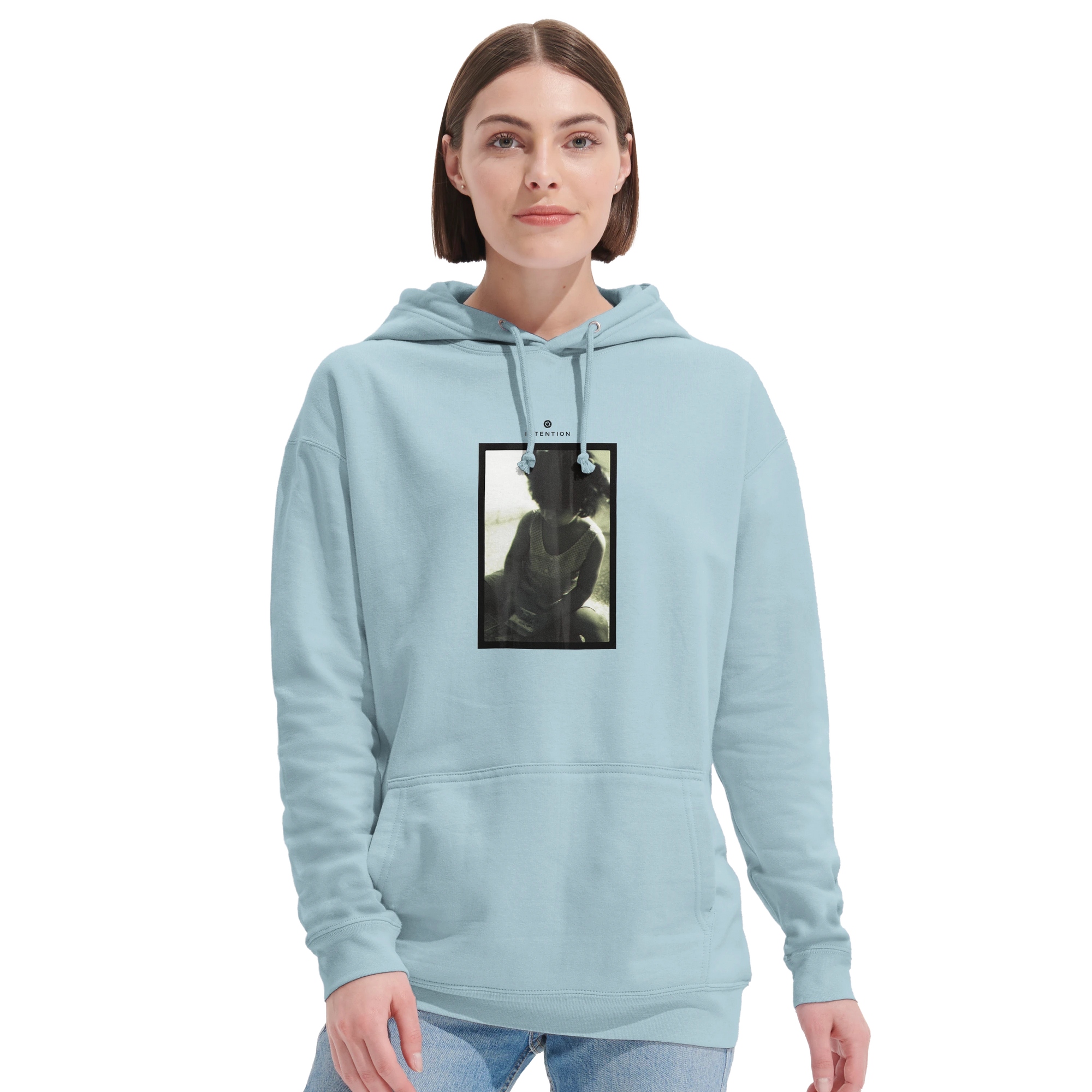 Sharing - "Little Secret" Hoodie creamy blue 5