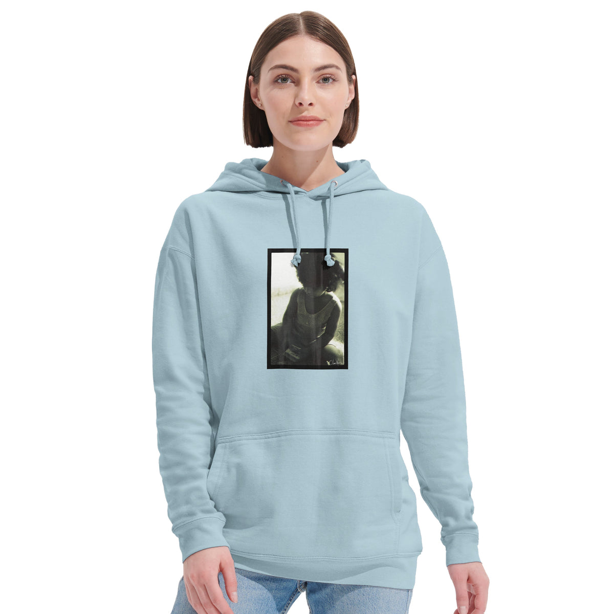 Sharing - "Little Secret" Hoodie creamy blue 6