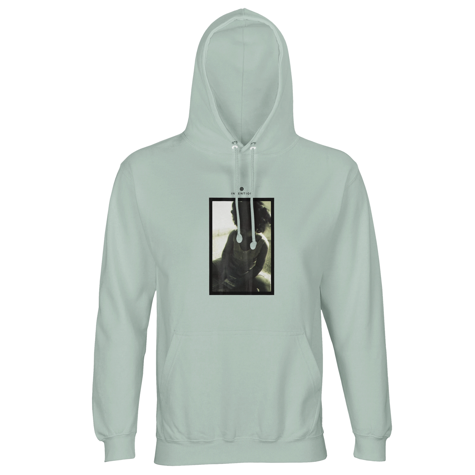 Sharing - "Little Secret" Hoodie creamy green 1