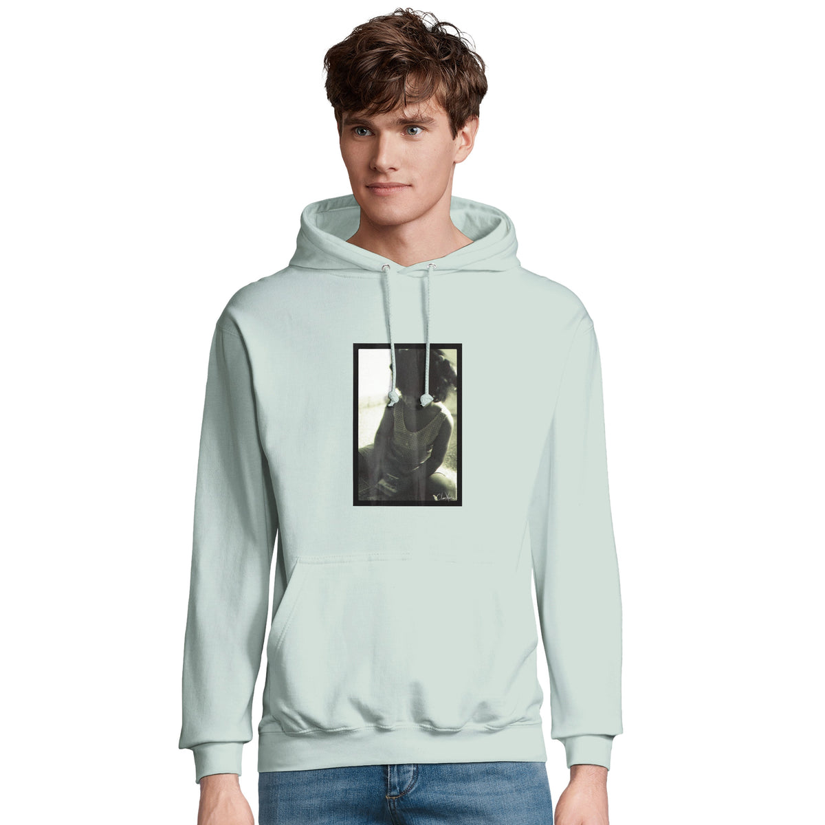 Sharing - "Little Secret" Hoodie creamy green 4