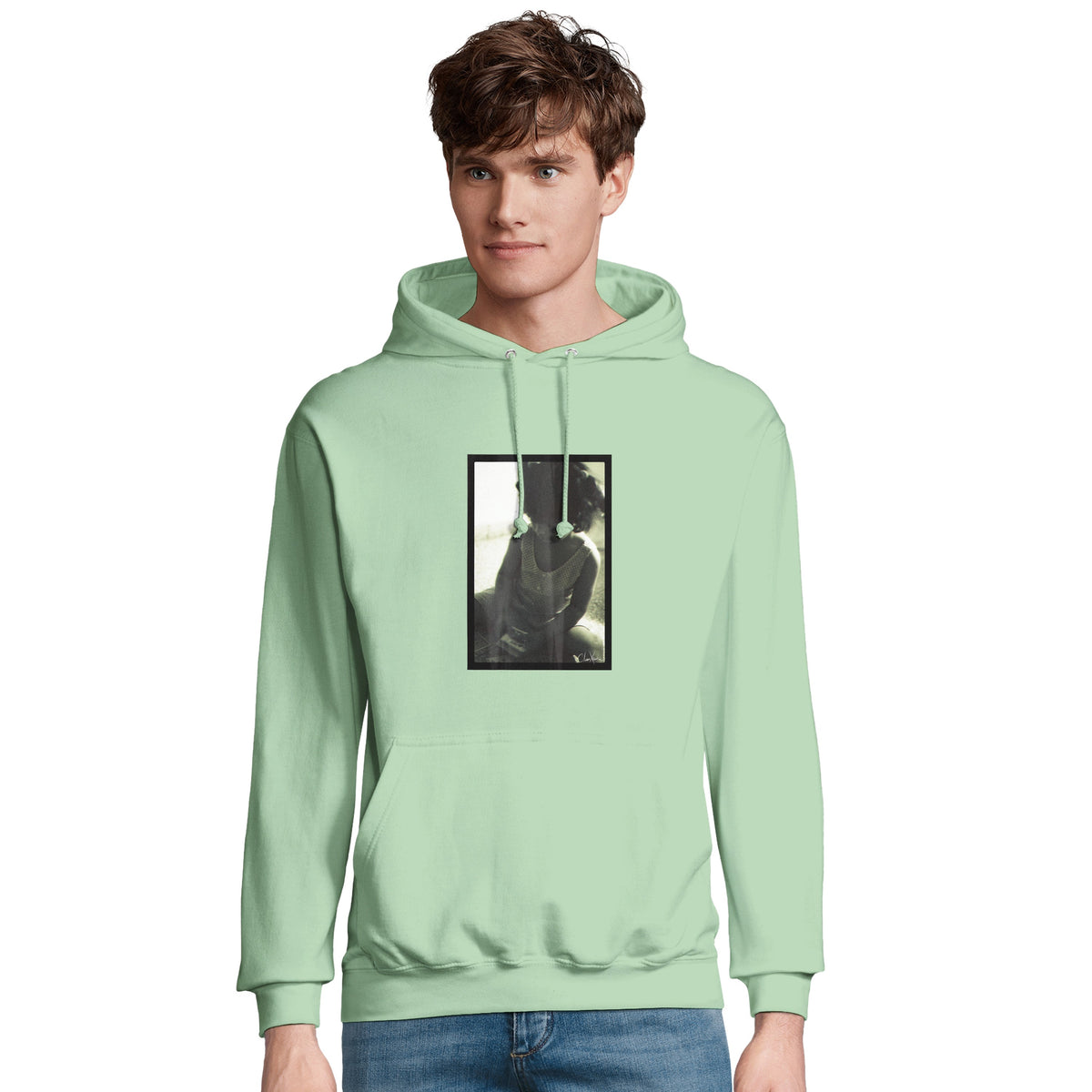 Sharing - "Little Secret" Hoodie frozen green 4